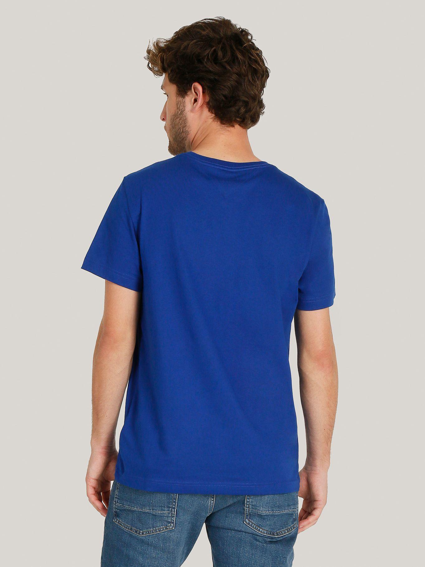Polera Essential Cotton C-Neck Slim D03 Azul Tommy Hilfiger-4