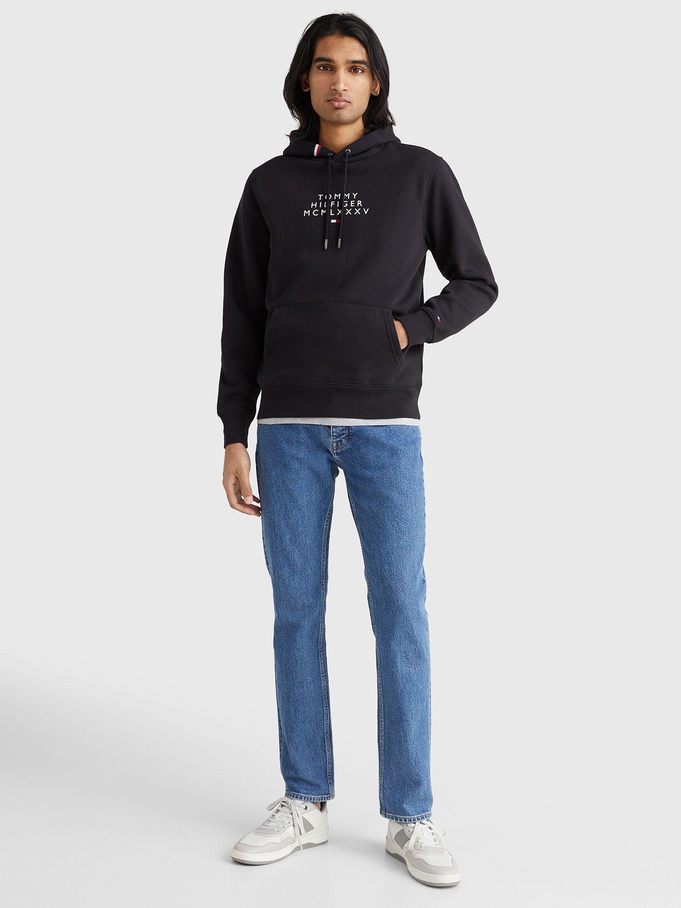 Polerón Hoodie Graphic Center Logo Negro Tommy Hilfiger-0