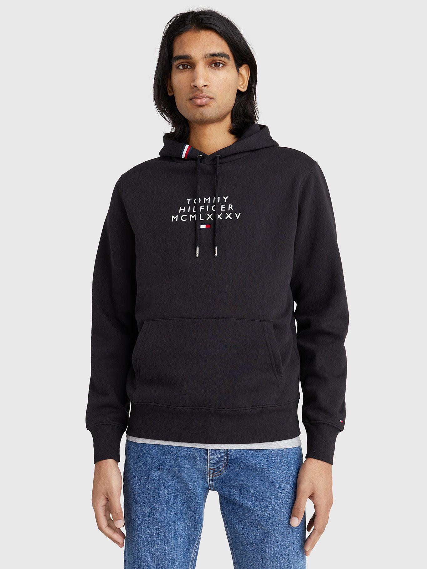 Polerón Hoodie Graphic Center Logo Negro Tommy Hilfiger-2