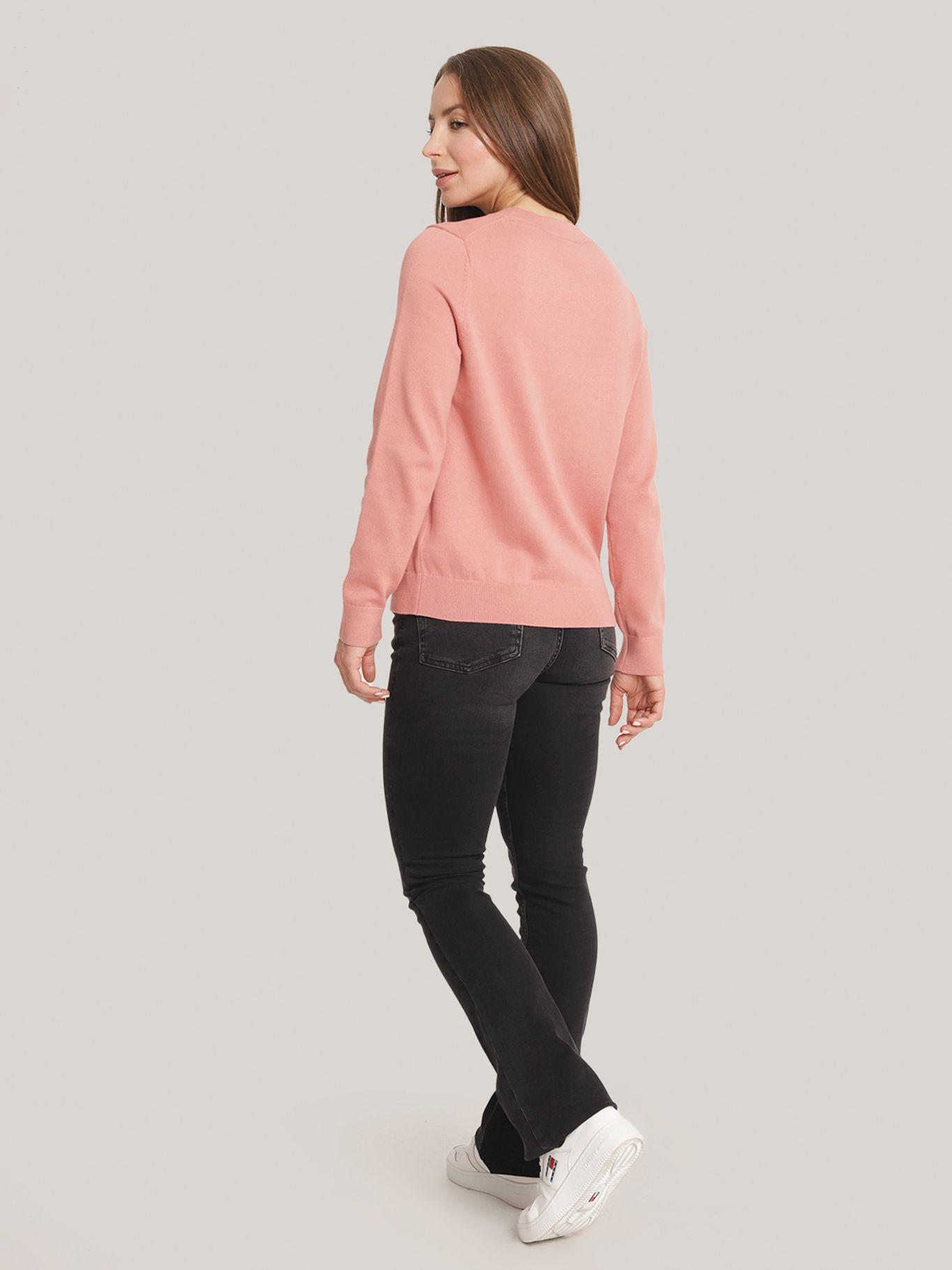 Sweater Solid Con Logo Rosado Tommy Hilfiger-2