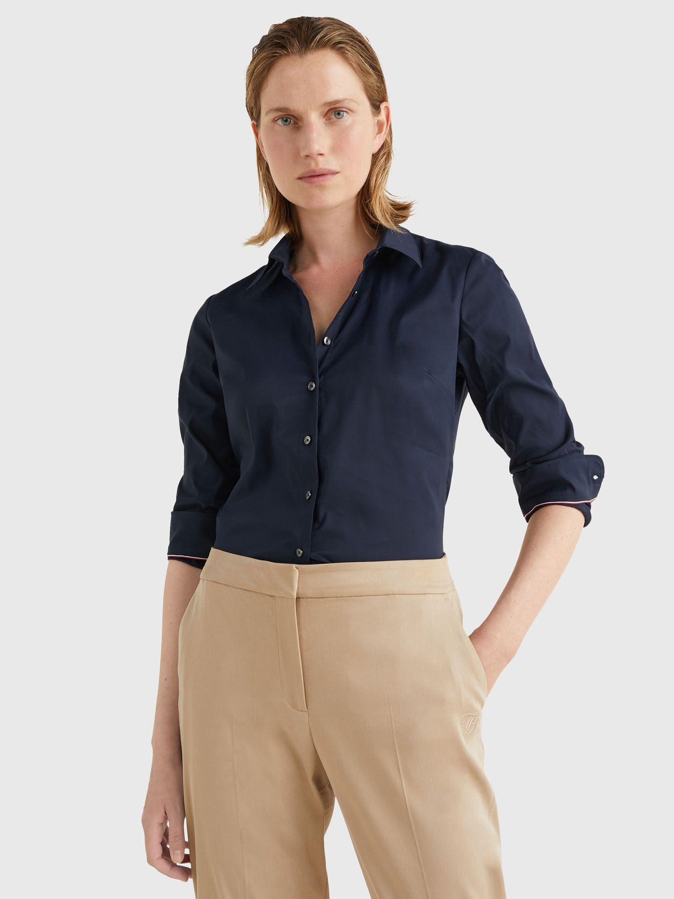 Camisa Heritage Slim Fit Azul Tommy Hilfiger-3