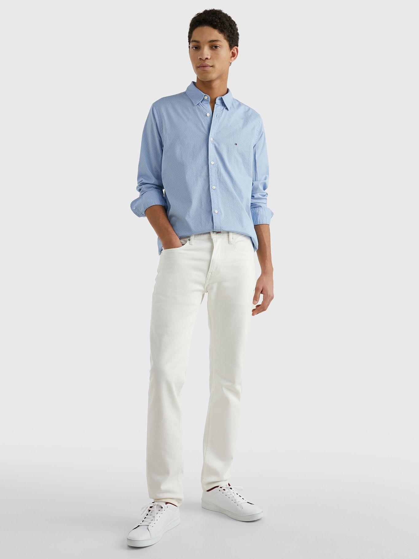 Camisa Natural Soft Print Celeste Tommy Hilfiger-1