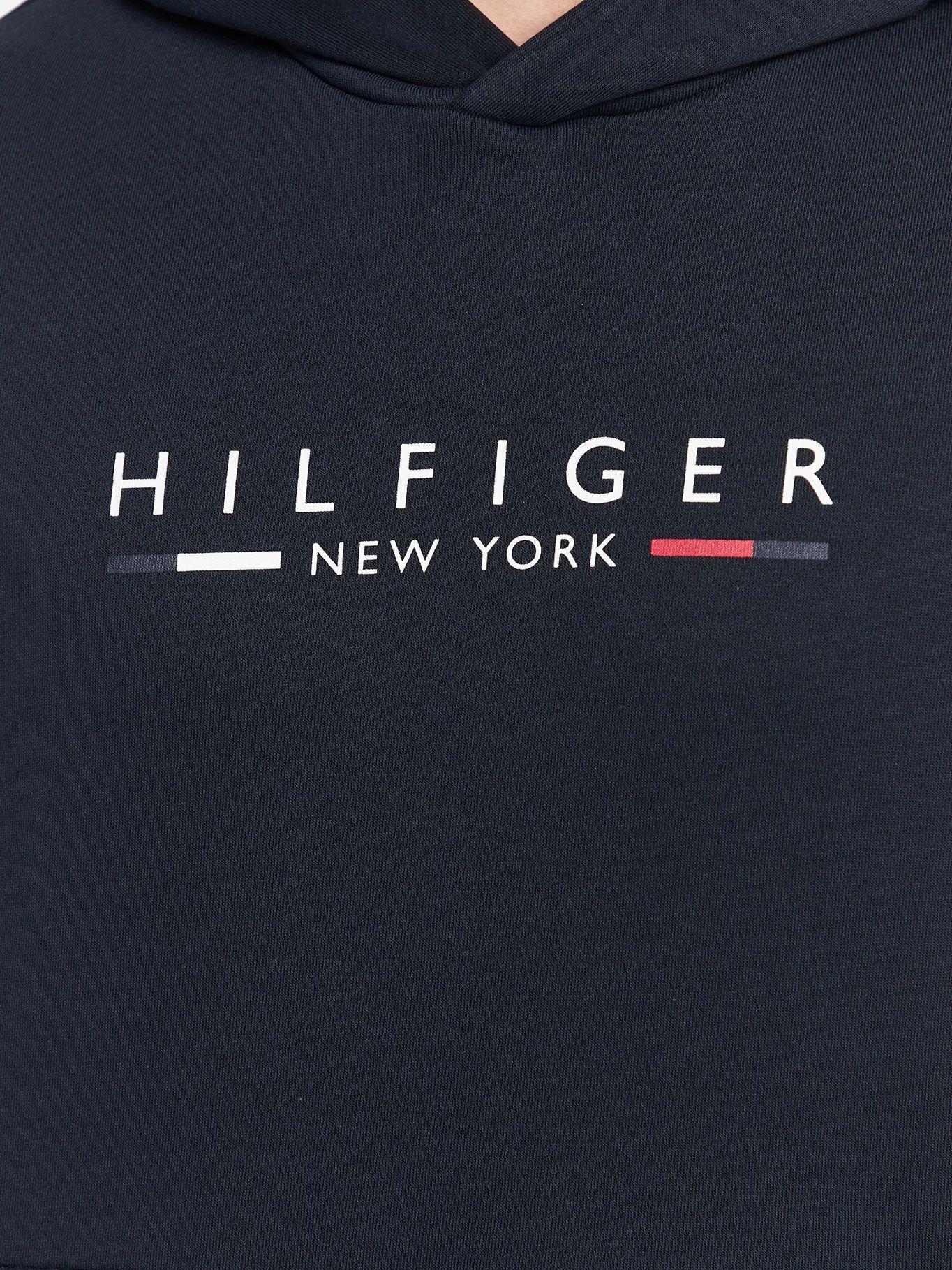 Polerón Hoodie New York Logo Azul Tommy Hilfiger-3