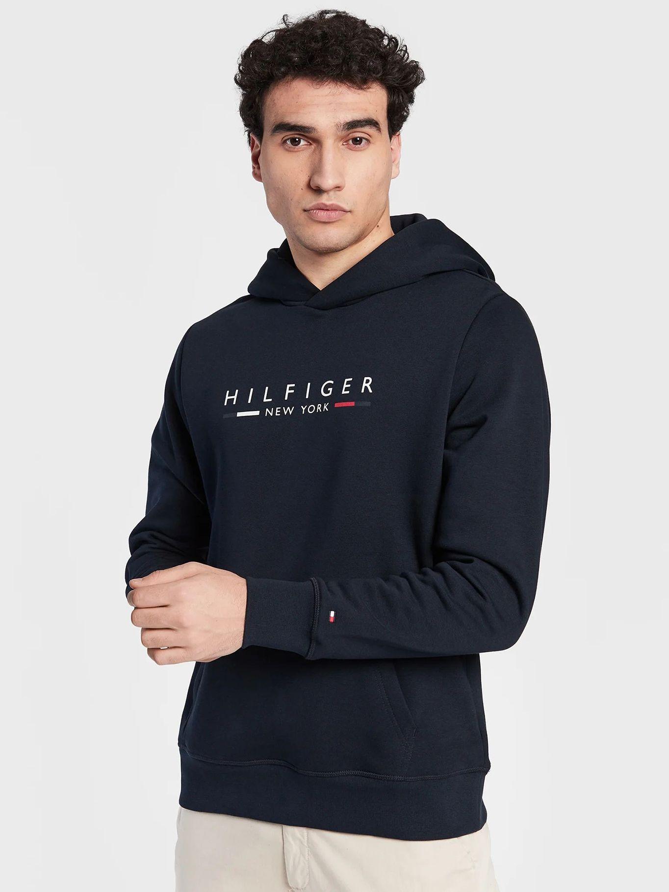 Polerón Hoodie New York Logo Azul Tommy Hilfiger-0