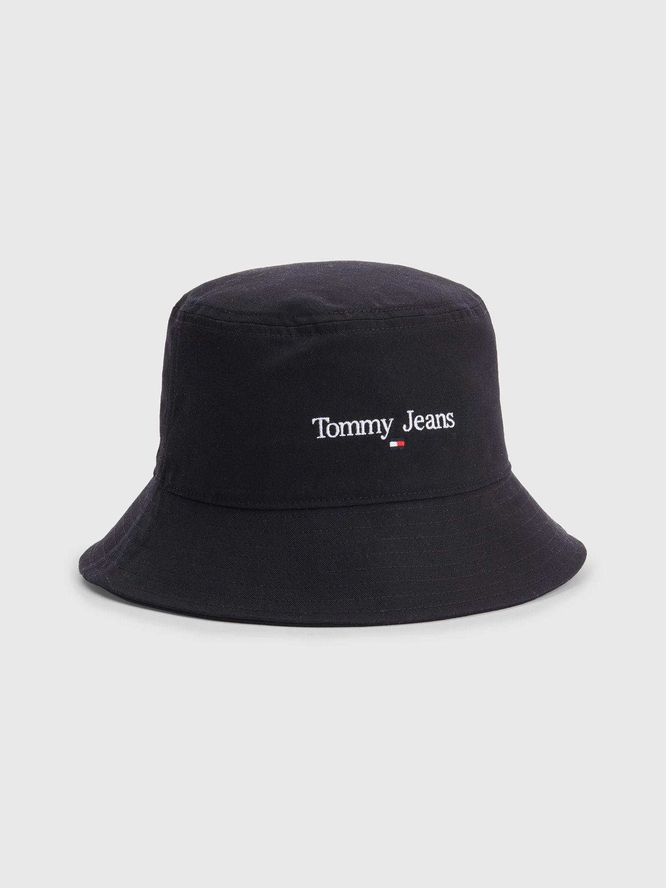 Gorro Bucket Con Logo Script Negro Tommy Hilfiger-0
