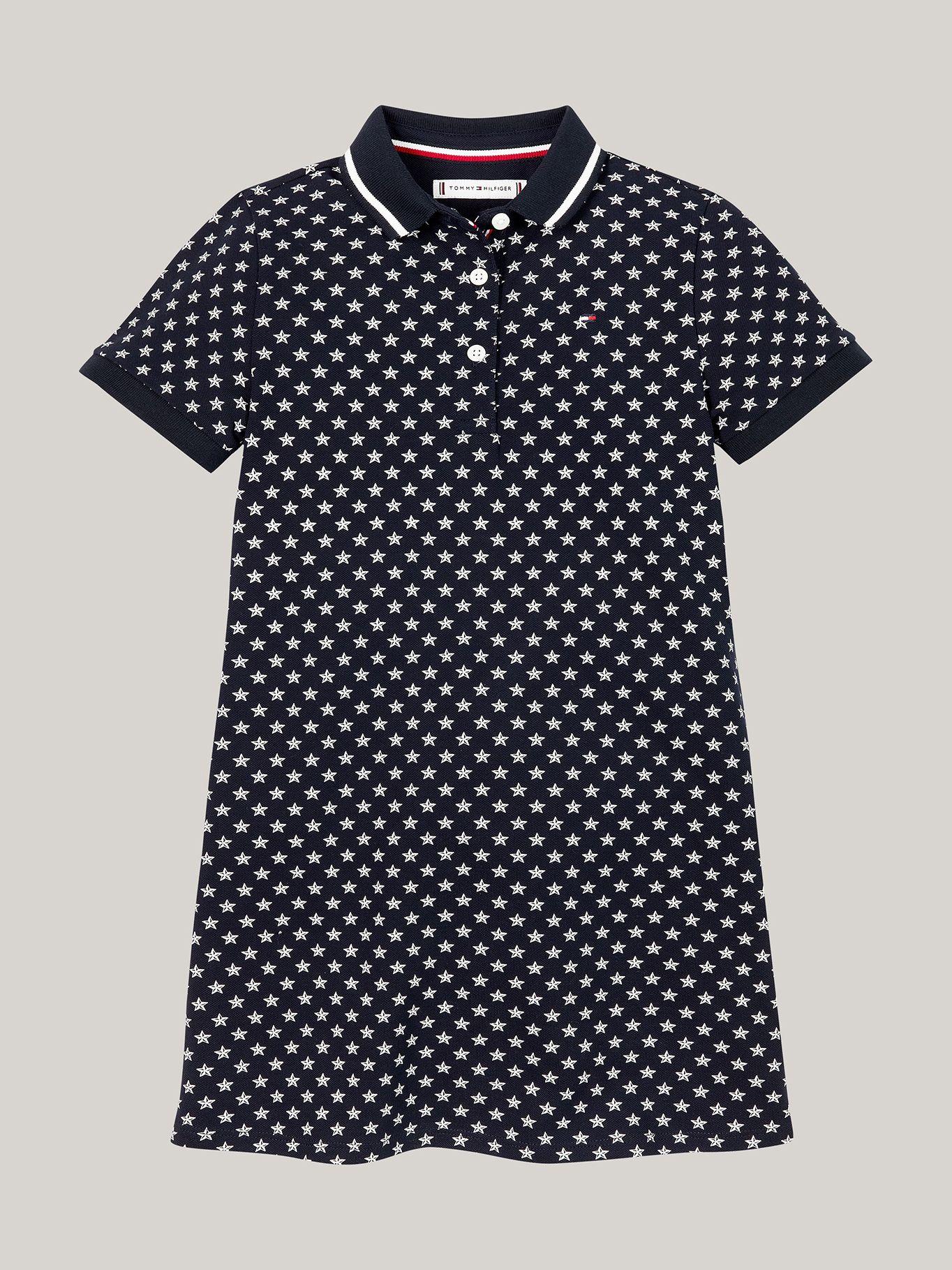 Vestido Con Estampados De Estrellas Azul Tommy Hilfiger-4