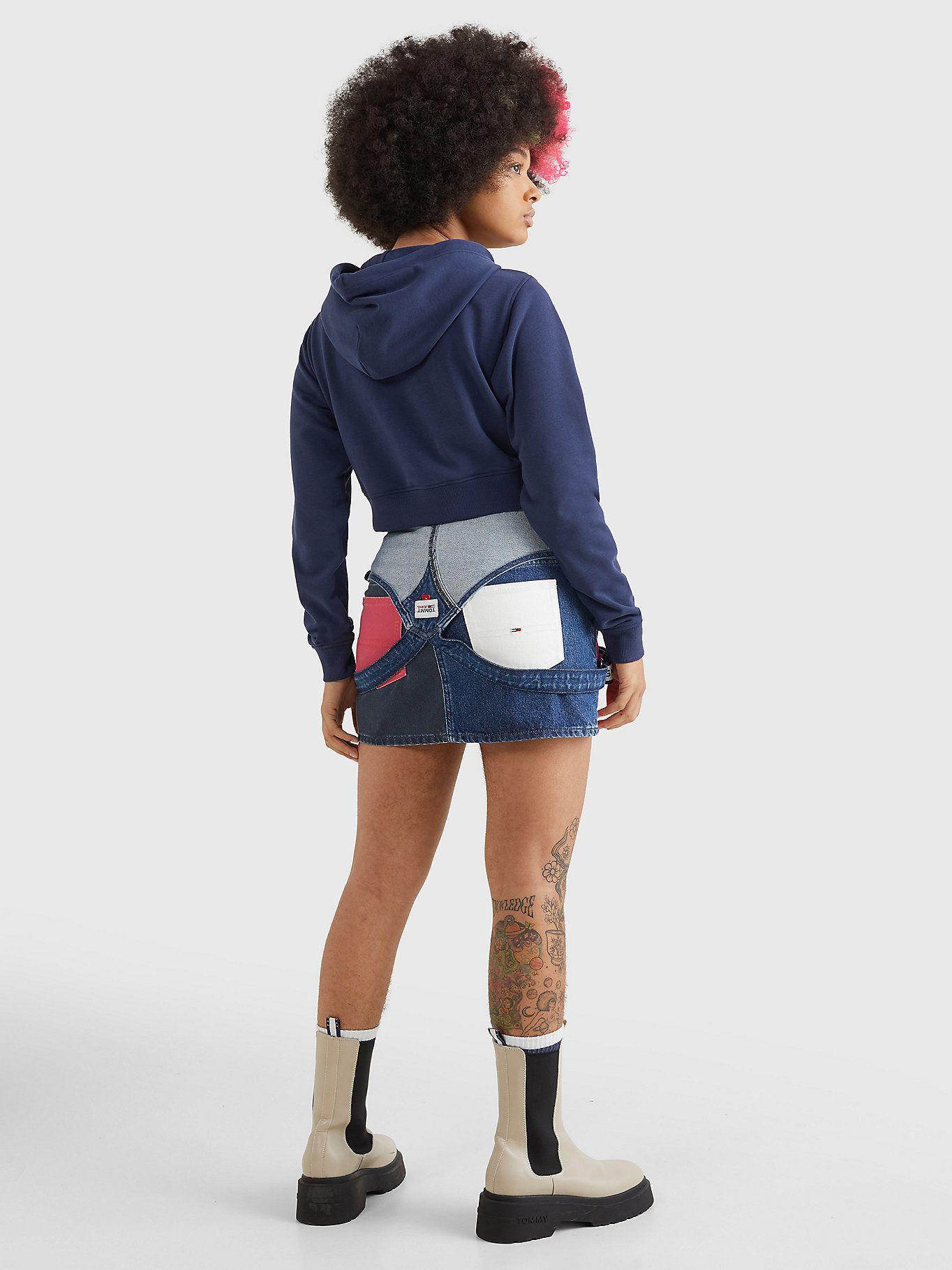 Polerón Hoodie Crop Archive Azul Tommy Jeans-2