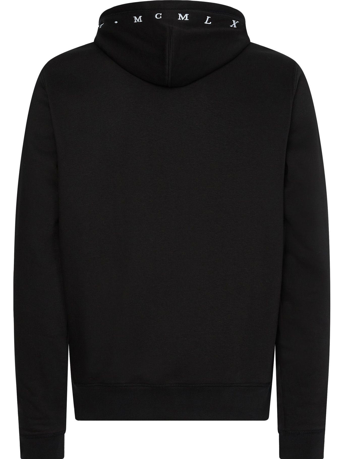 Polerón Hoodie Vertical Logo Negro Tommy Hilfiger-3