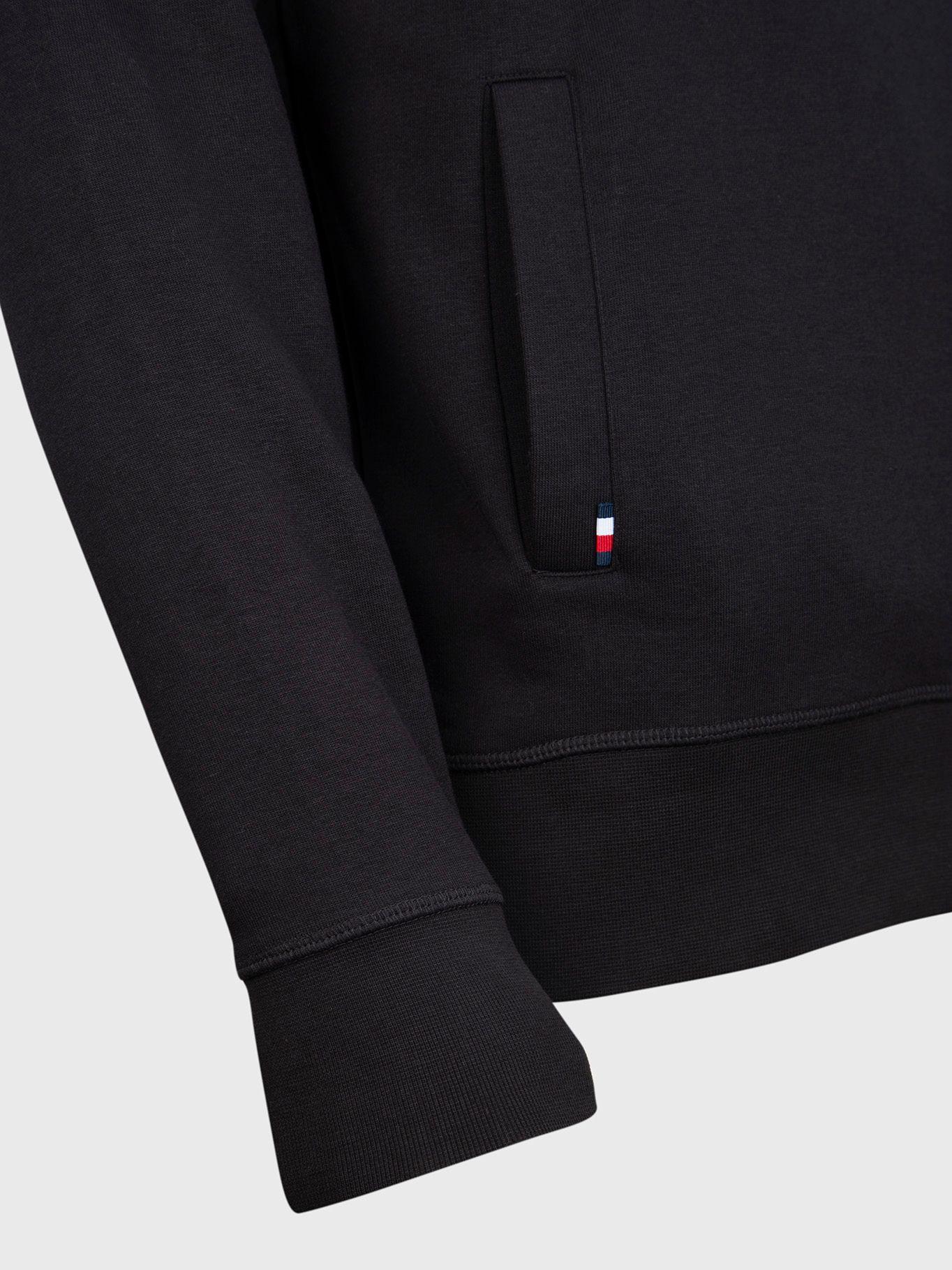 Polerón Hoodie Vertical Logo Negro Tommy Hilfiger-7