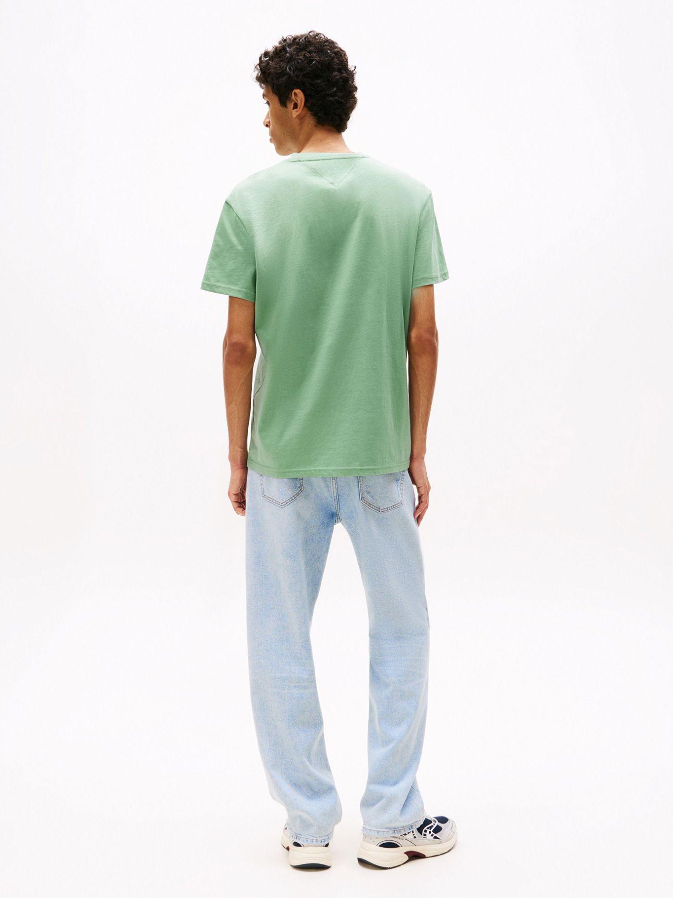 Polera Con Logo Lineal Verde Tommy Jeans-2