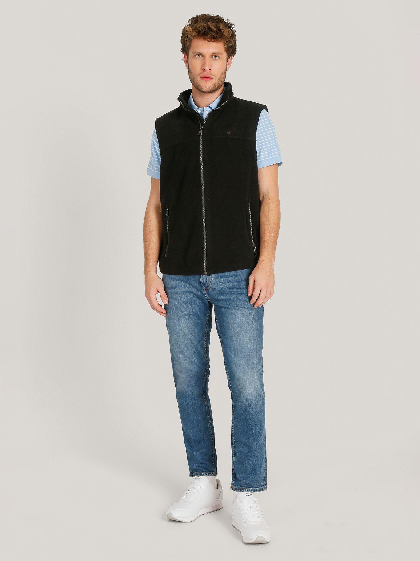 Chaqueta Vest Solid Con Logo Negro Tommy Hilfiger-1