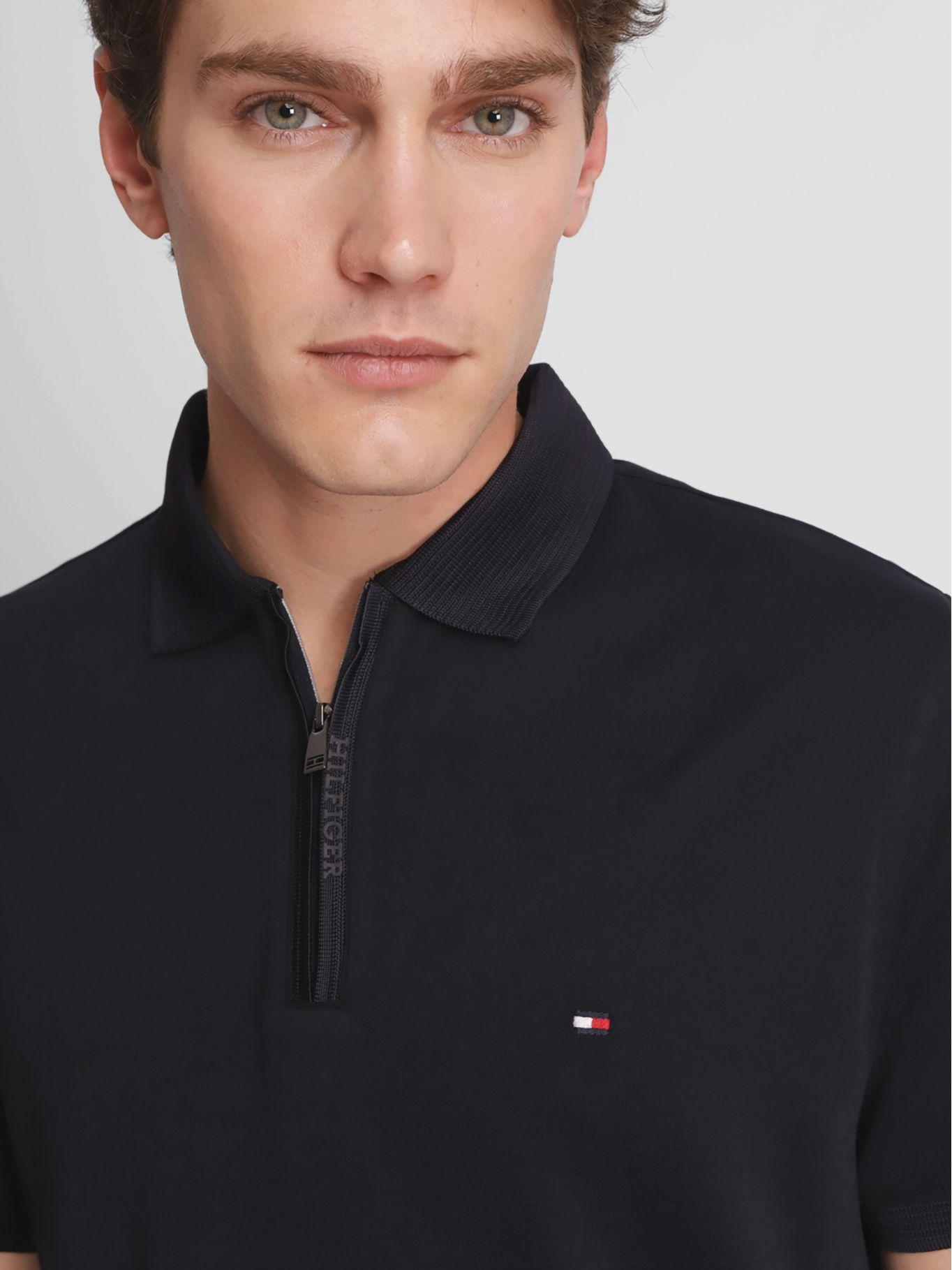 Polo Con Tapeta De Cierre Azul Tommy Hilfiger-3