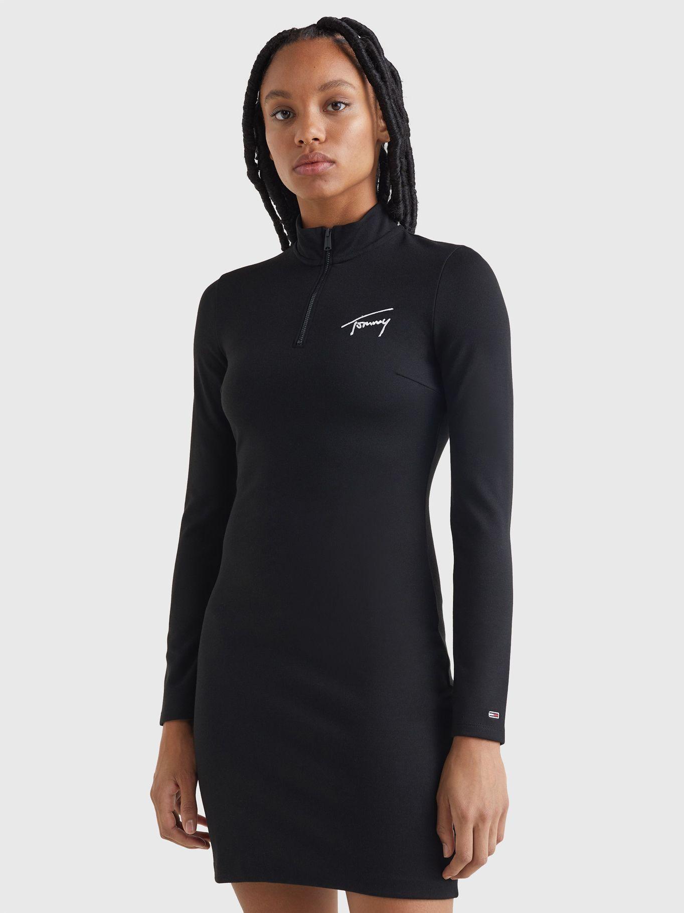 Vestido Signature Logo Negro Tommy Jeans-0