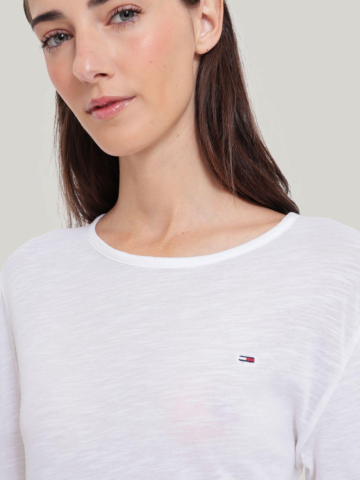 Polera Slub Soft Con Logo Blanco Tommy Hilfiger-3