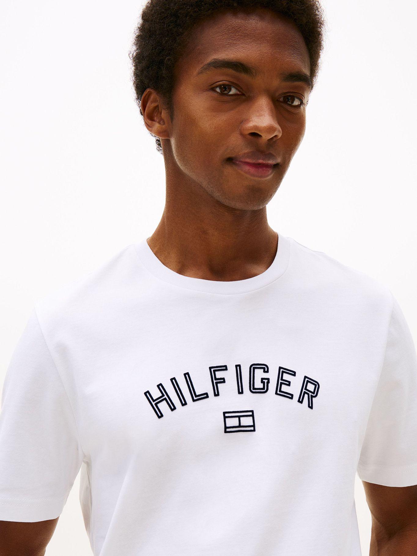 Polera Flock  Logo Estampado Blanco YBR Tommy Hilfiger-3