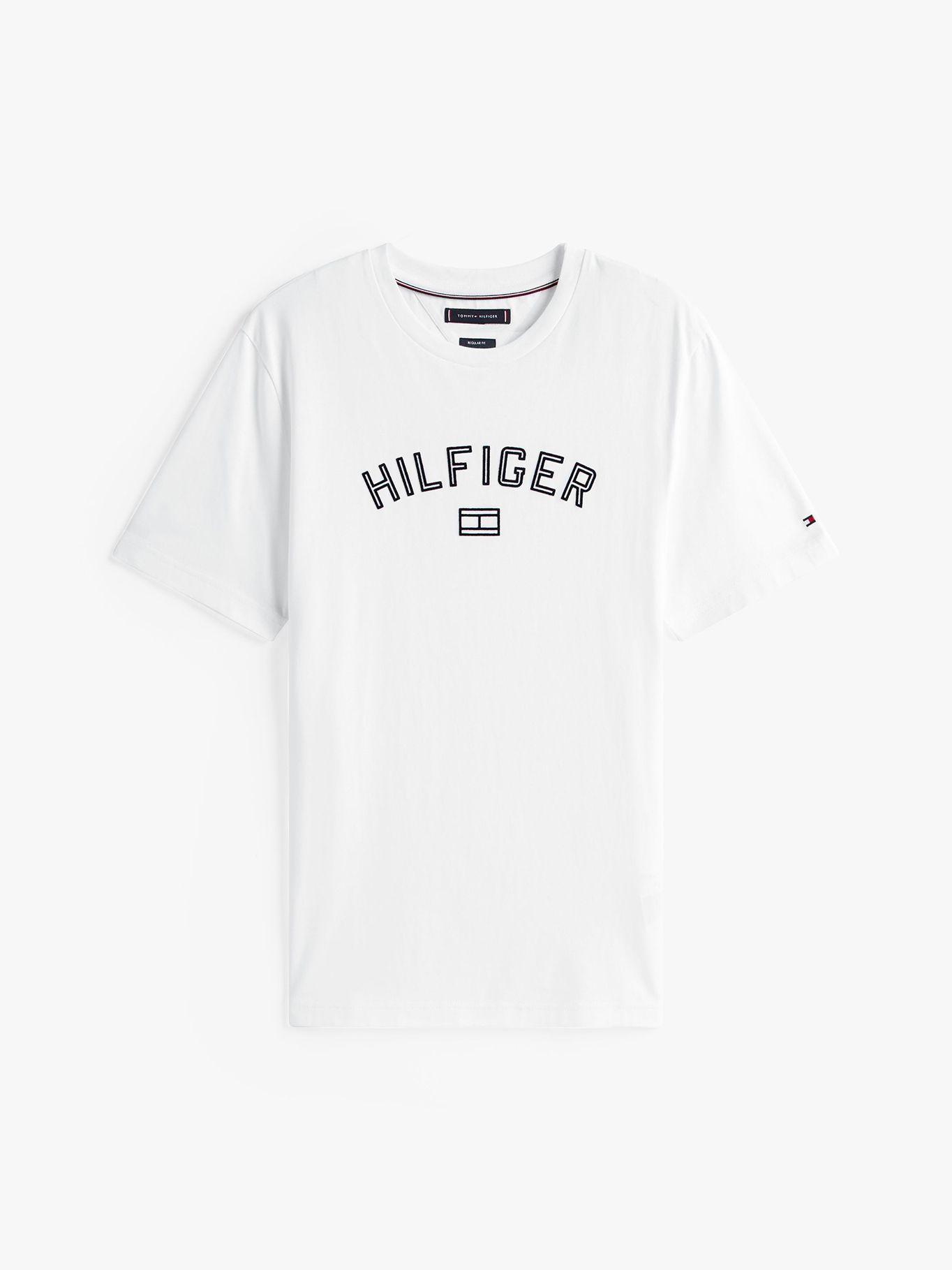 Polera Flock  Logo Estampado Blanco YBR Tommy Hilfiger-4