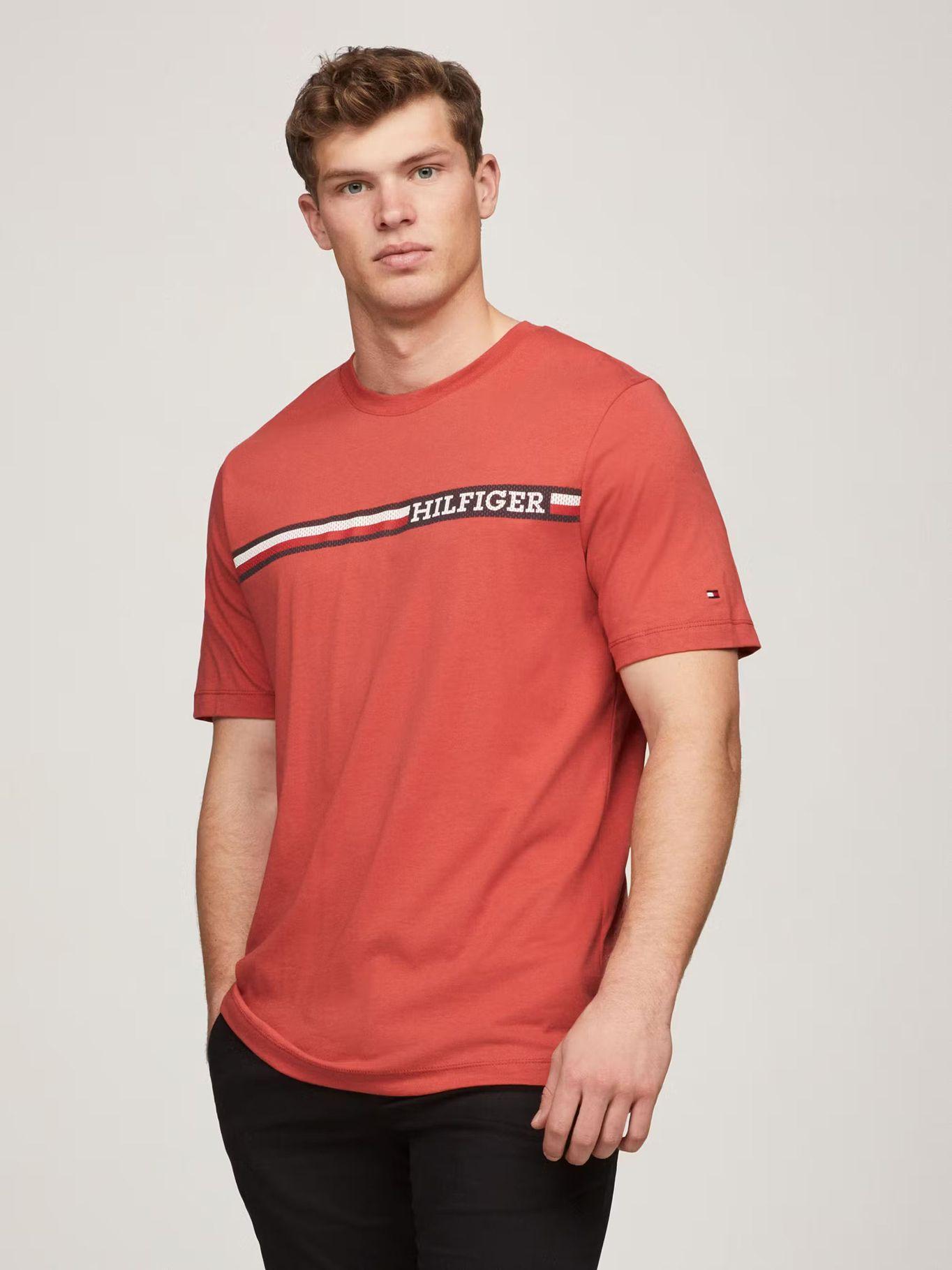 Polera Chest Stipe Con Logo Rojo Tommy Hilfiger-0