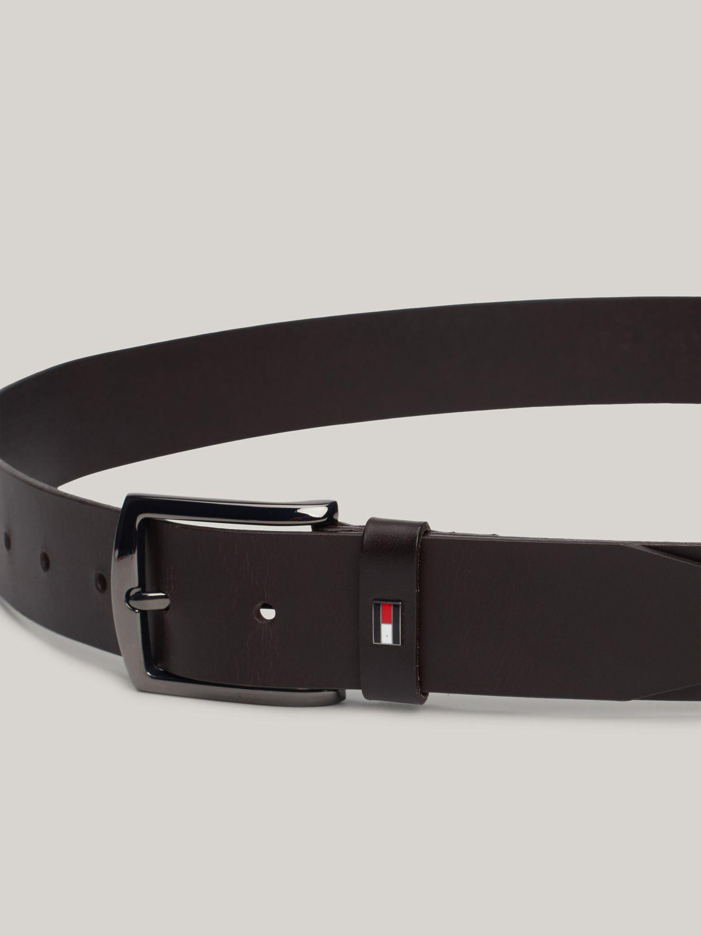 Cinturón Denton De Cuero Con Logo Negro Tommy Hilfiger-2