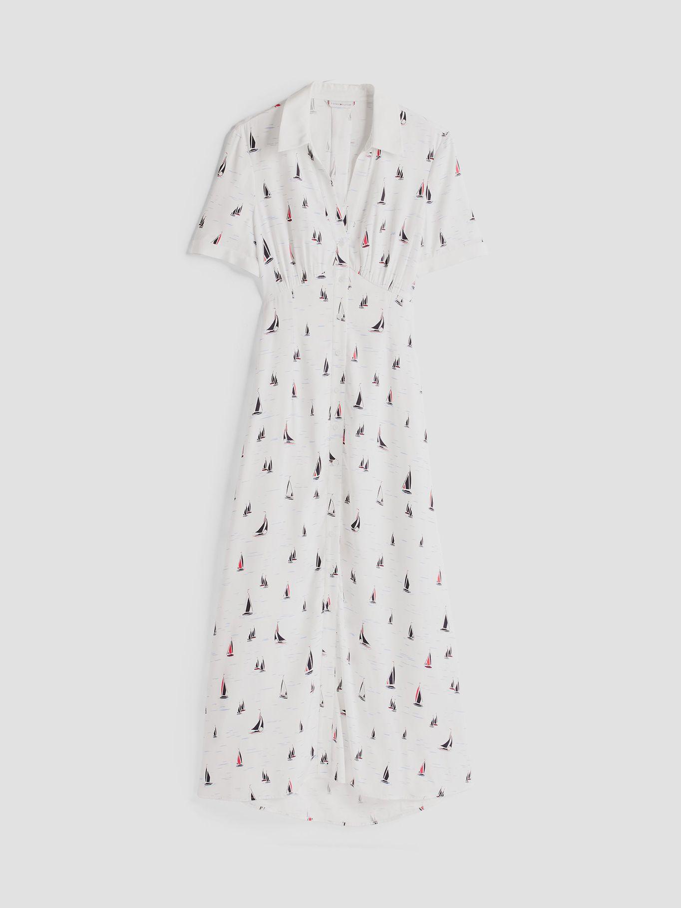 Vestido Estampado Blanco Tommy Hilfiger-4