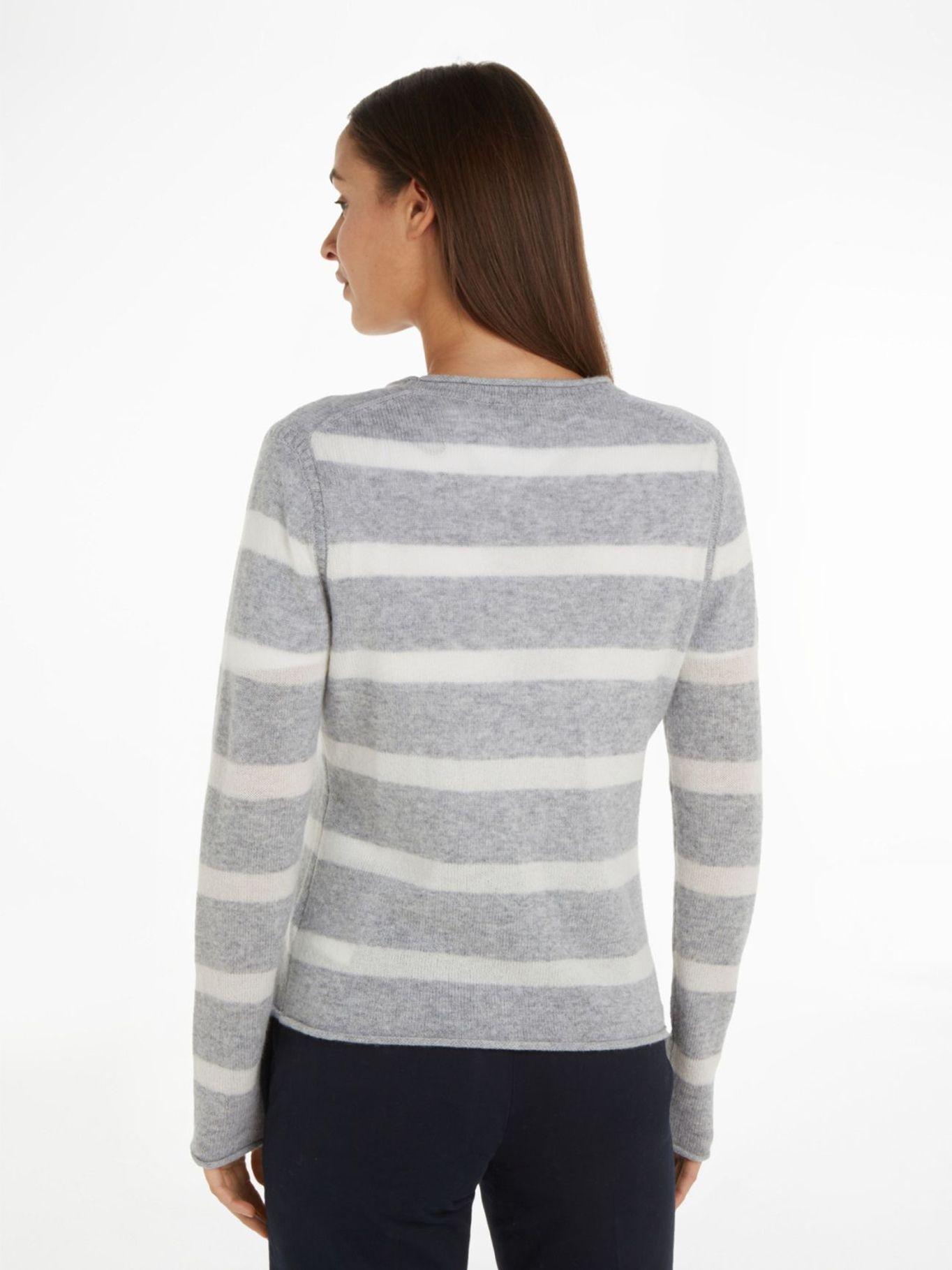 Cárdigan De Lana Con Logo Gris Tommy Hilfiger-1