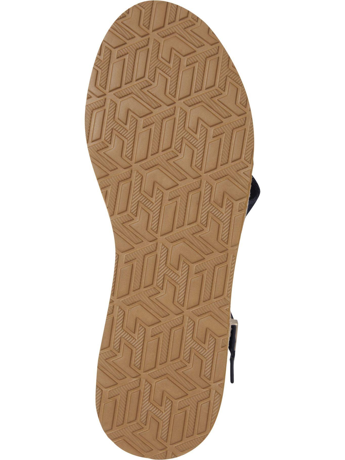 Sandalias Con Cuña Azul Tommy Hilfiger JN2-3