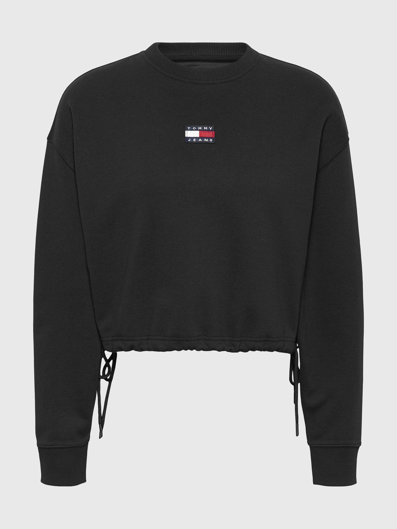 Polerón Cropped Con Parche Negro Tommy Jeans JN2-4