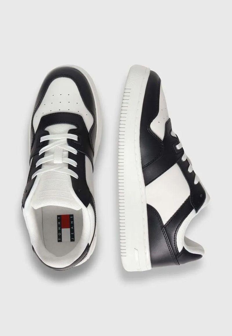 Zapatillas Essential Retro De Cuero Negro Tommy Jeans-2