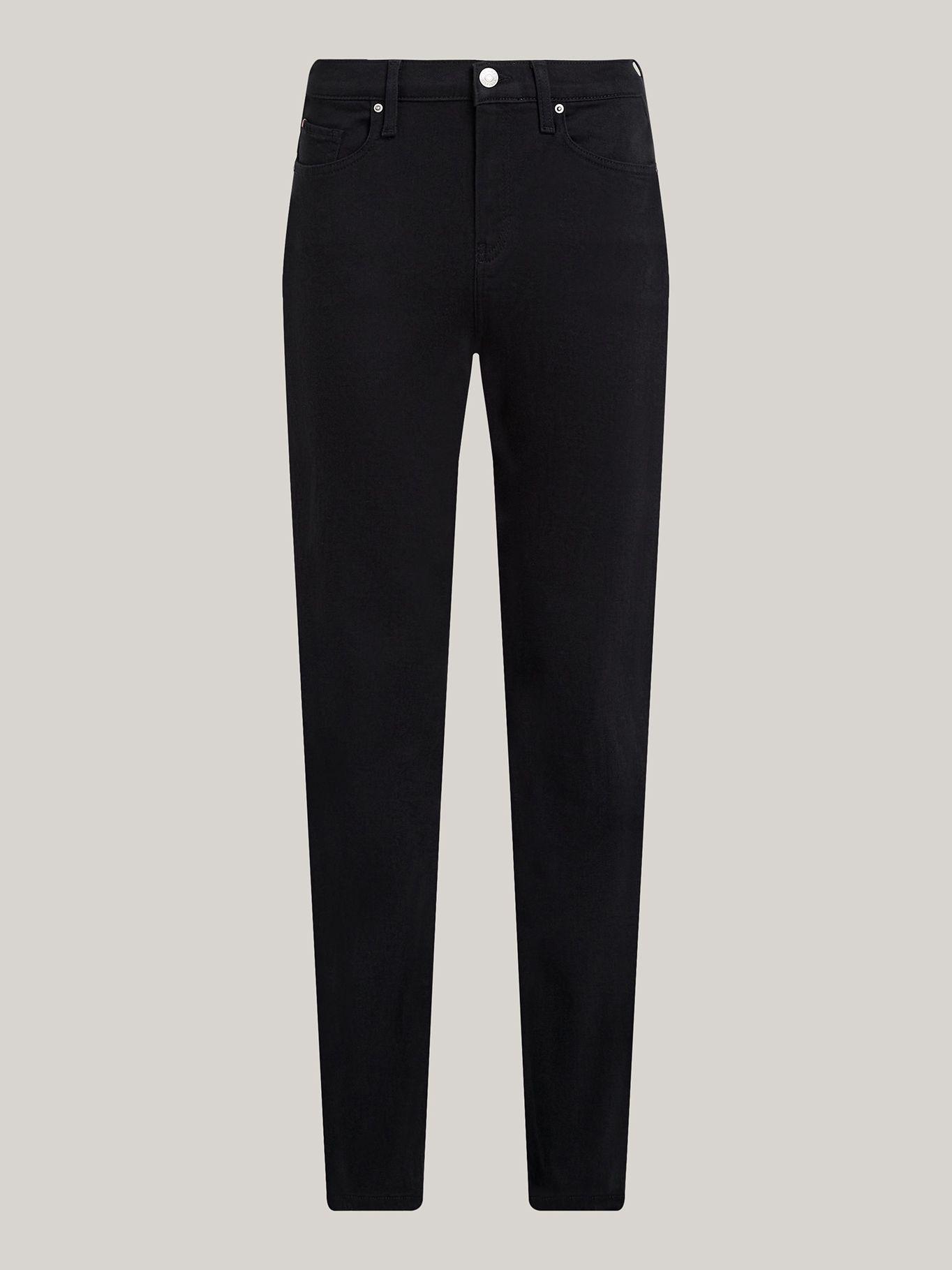 Jeans Straight Fit Talle Medio Negro Tommy Hilfiger-4