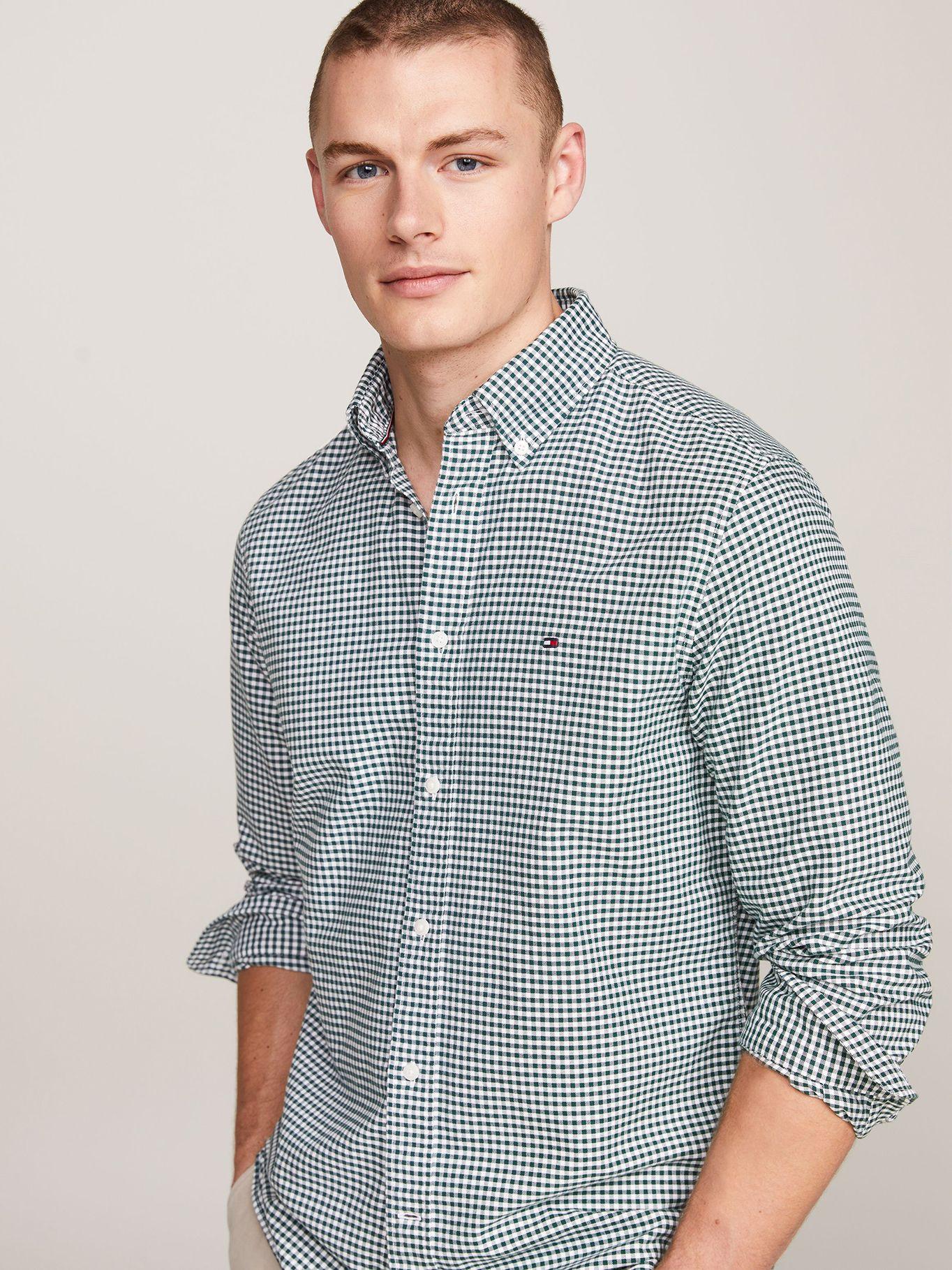 Camisa Heritage Oxford Gingham Regular Fit Verde Tommy Hilfiger-3