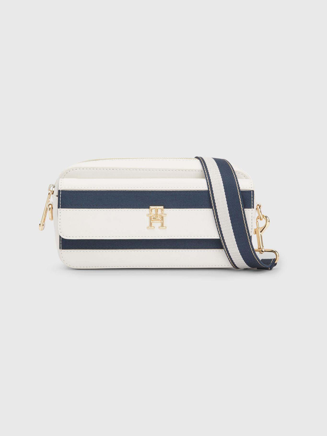 Bandolera Iconic A Rayas Blanco Tommy Hilfiger-0