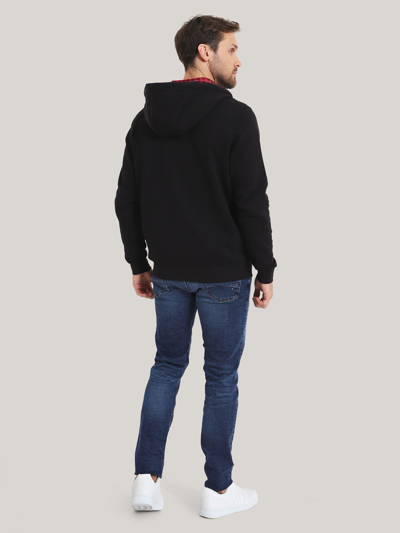 Polerón Hoodie Con Cierre Logo Negro Tommy Hilfiger-2