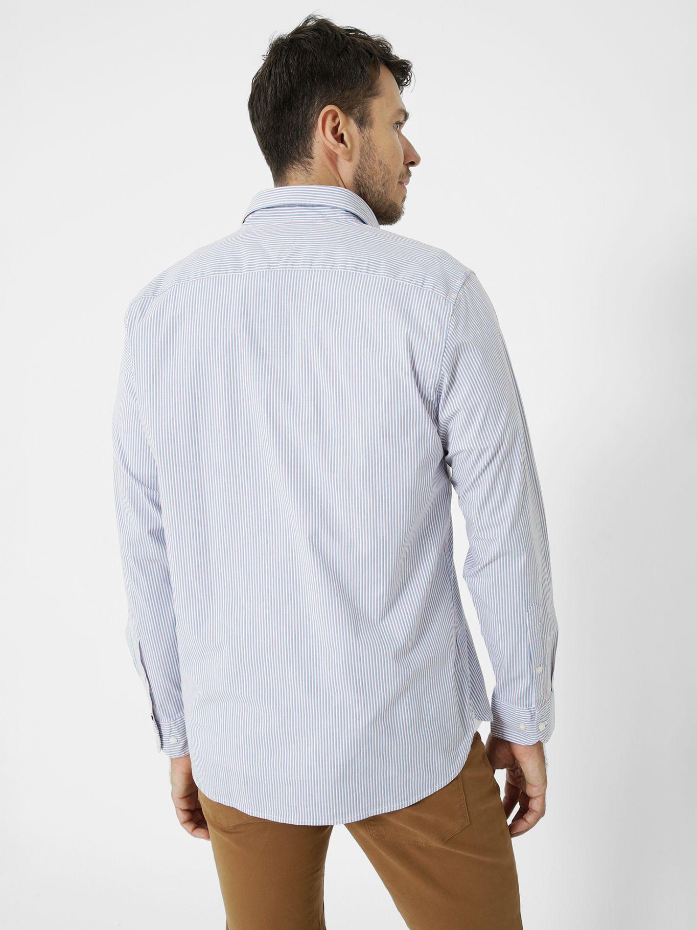 Camisa 1985 Collection Con Logo Celeste Tommy Hilfiger-2