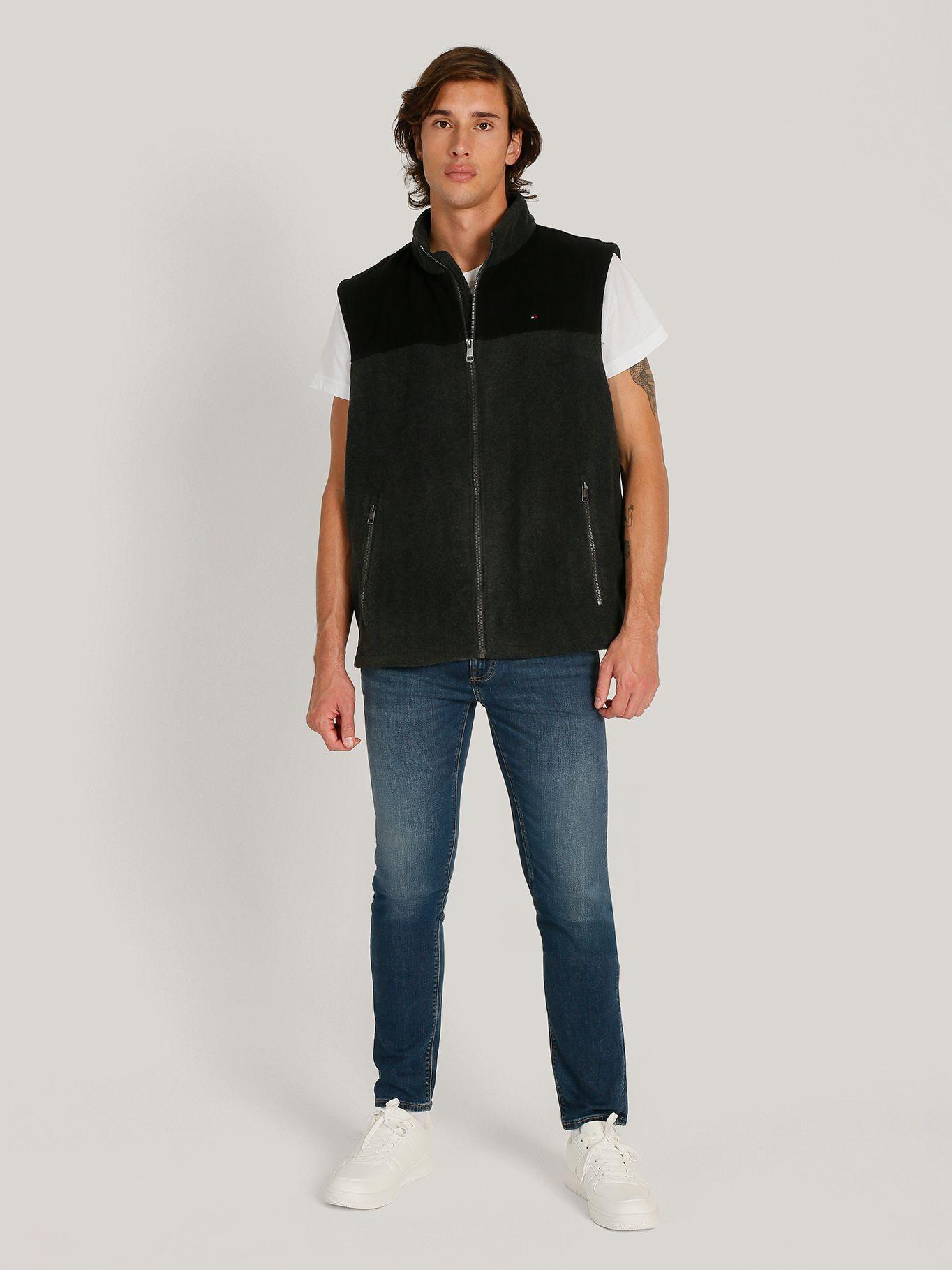 Chaqueta Vest Solid y Logo Gris Tommy Hilfiger-1