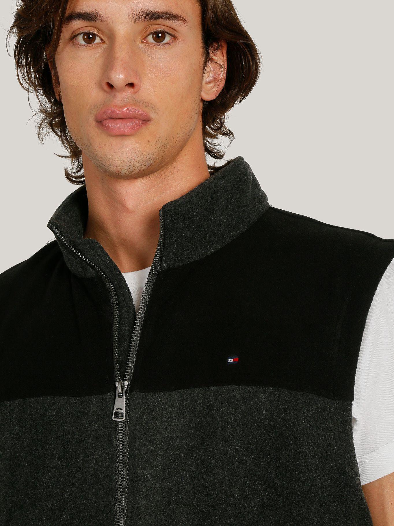 Chaqueta Vest Solid y Logo Gris Tommy Hilfiger-4