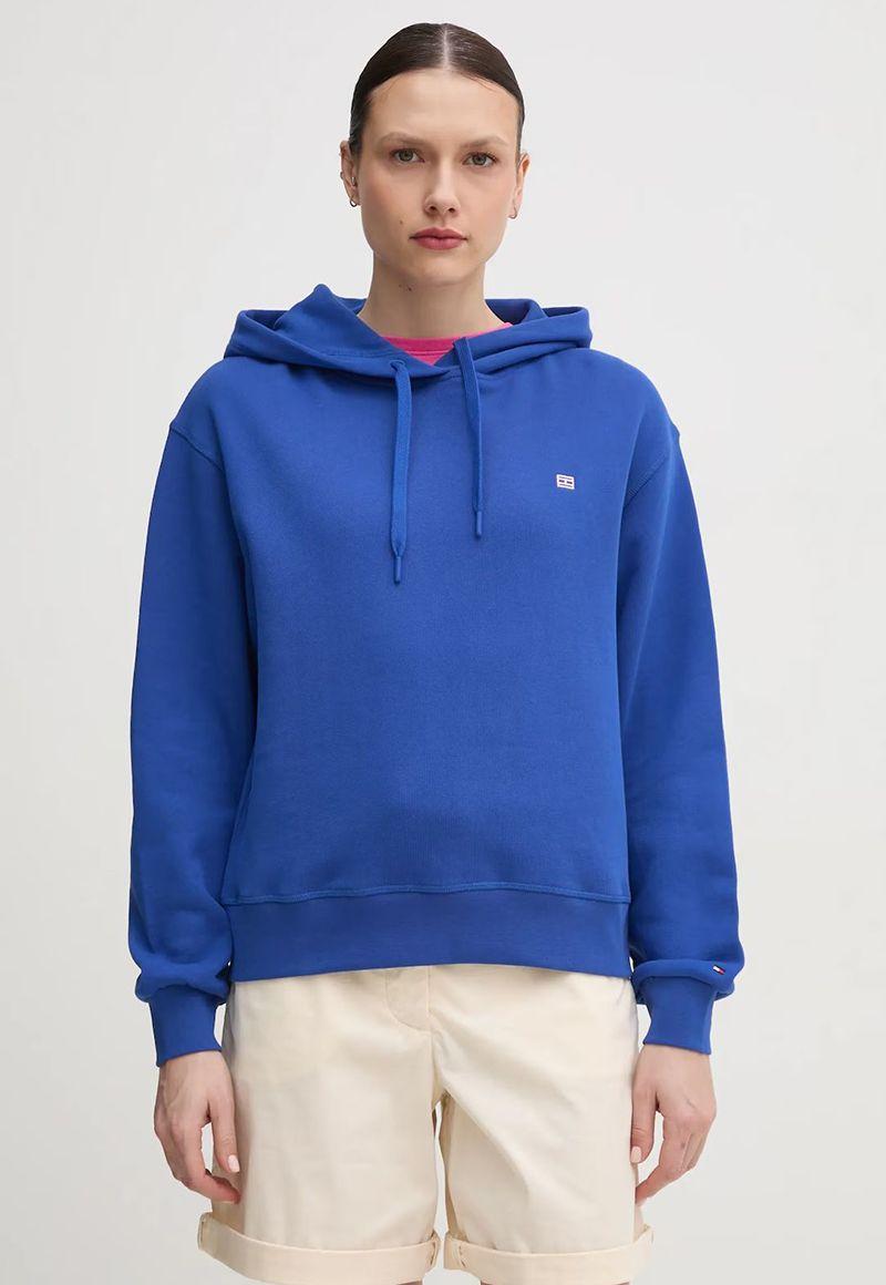 Polerón Hoodie Contrast Azul Flag Logo Tommy Hilfiger-0