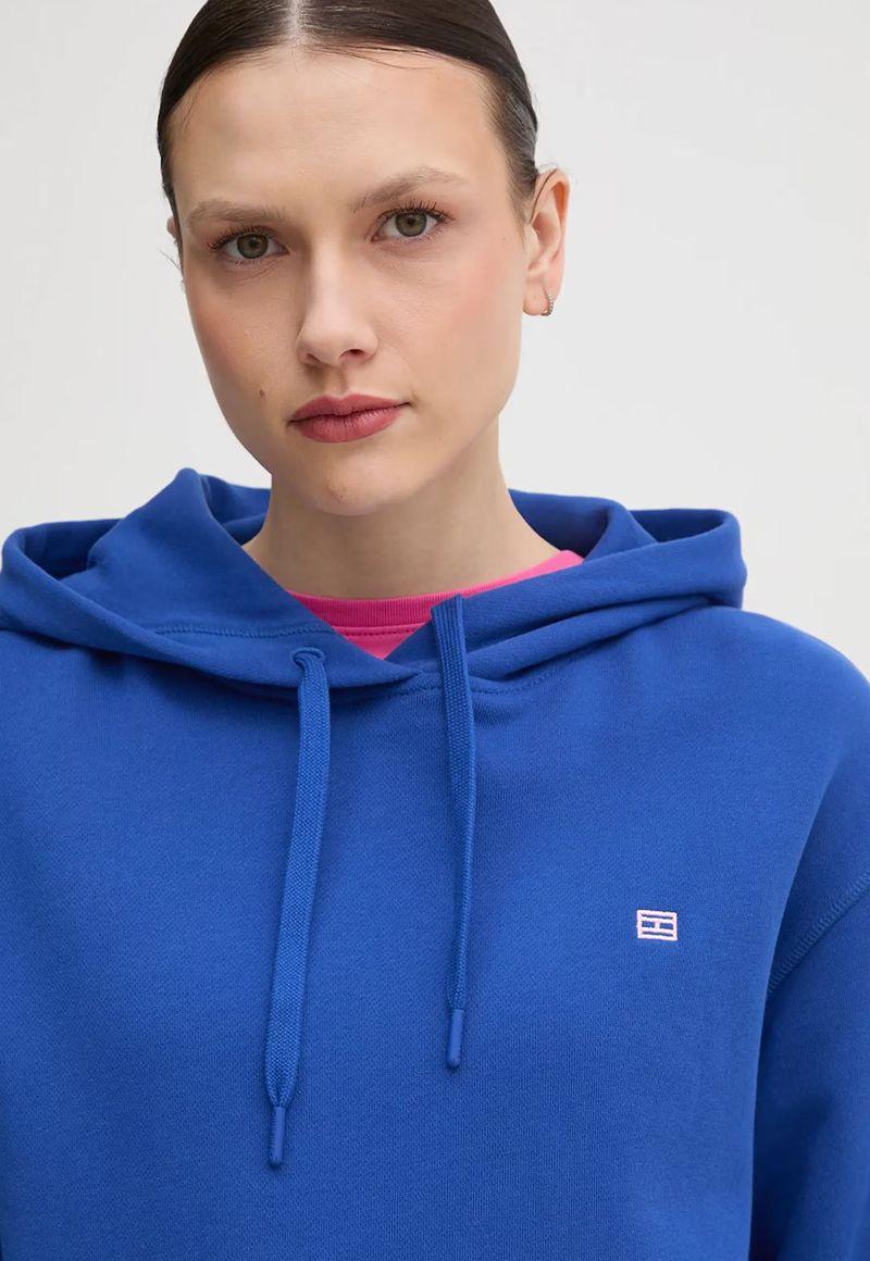 Polerón Hoodie Contrast Azul Flag Logo Tommy Hilfiger-3