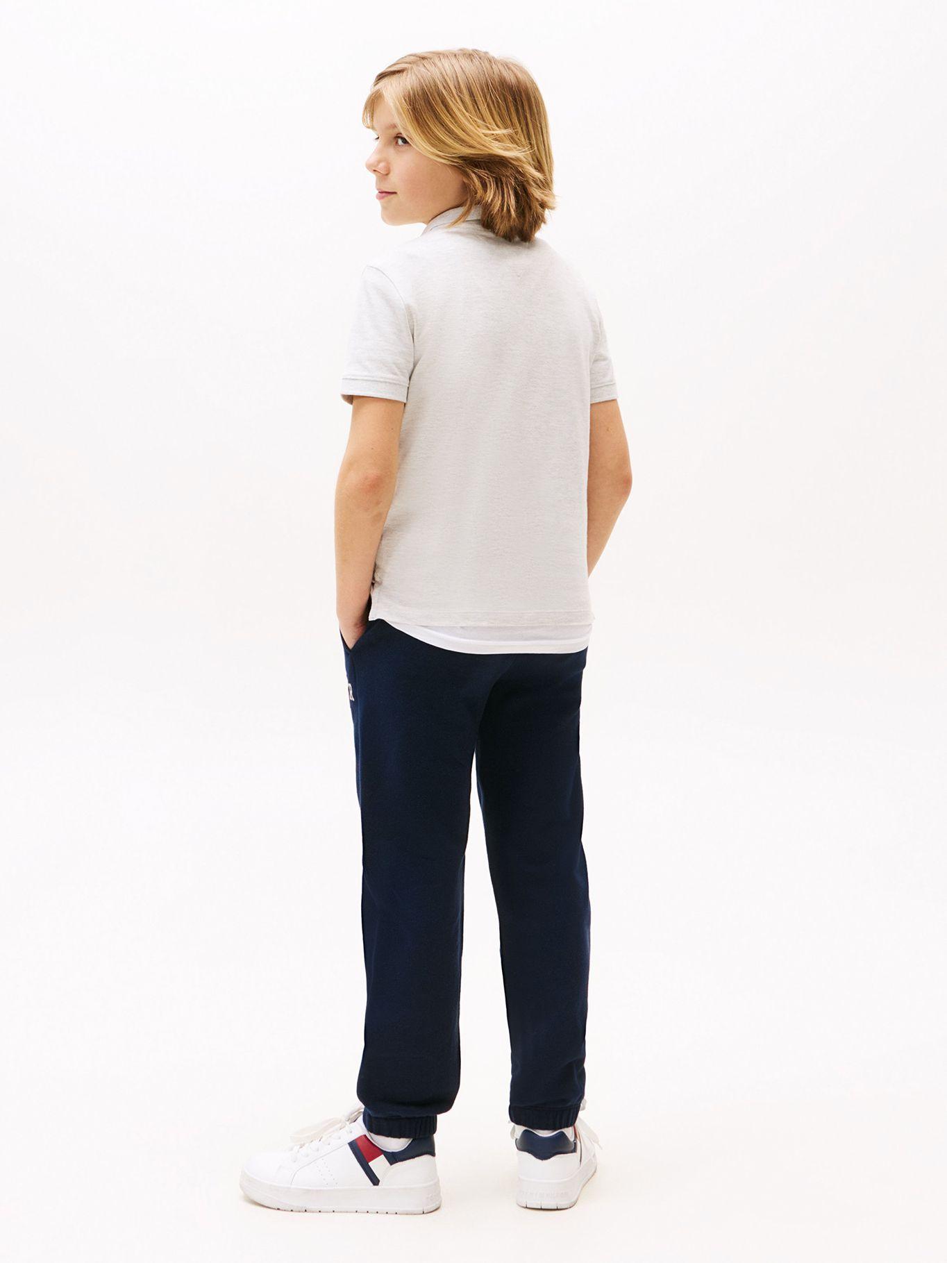 Polo De Niño Logo Flag Essential Gris Tommy Hilfiger-2