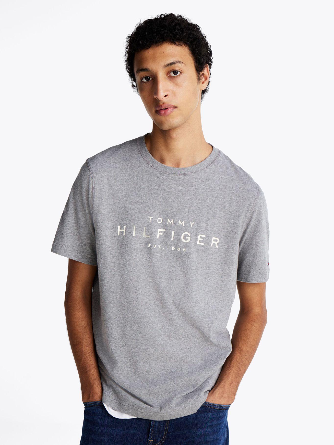 Polera Big Logo Regular Fit Gris Tommy Hilfiger-0