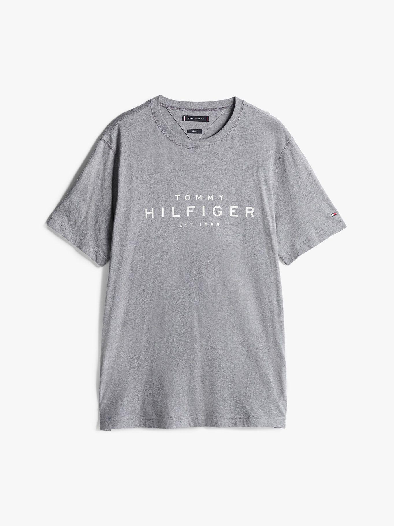 Polera Big Logo Regular Fit Gris Tommy Hilfiger-4