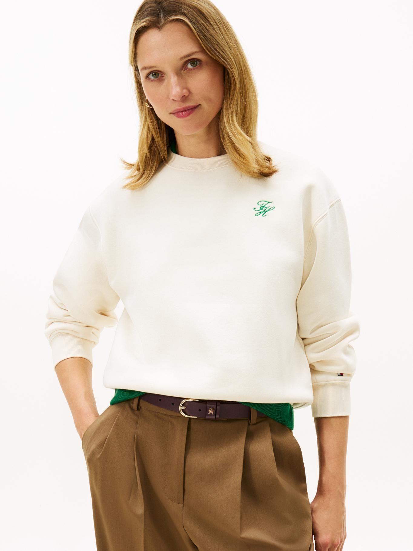 Polerón Regular Fit Logo Bordado  Tommy Hilfiger Beige-0