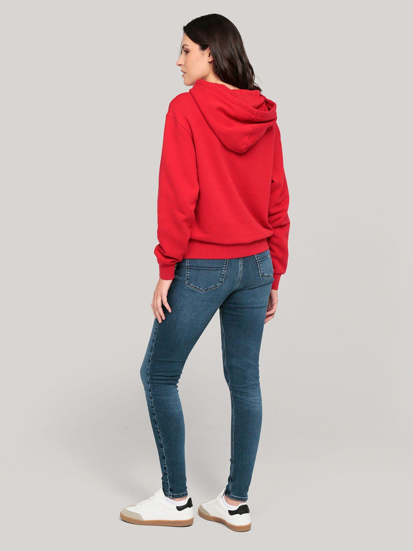 Polerón Hoodie Contrast Flag Logo Rojo Tommy Hilfiger-2