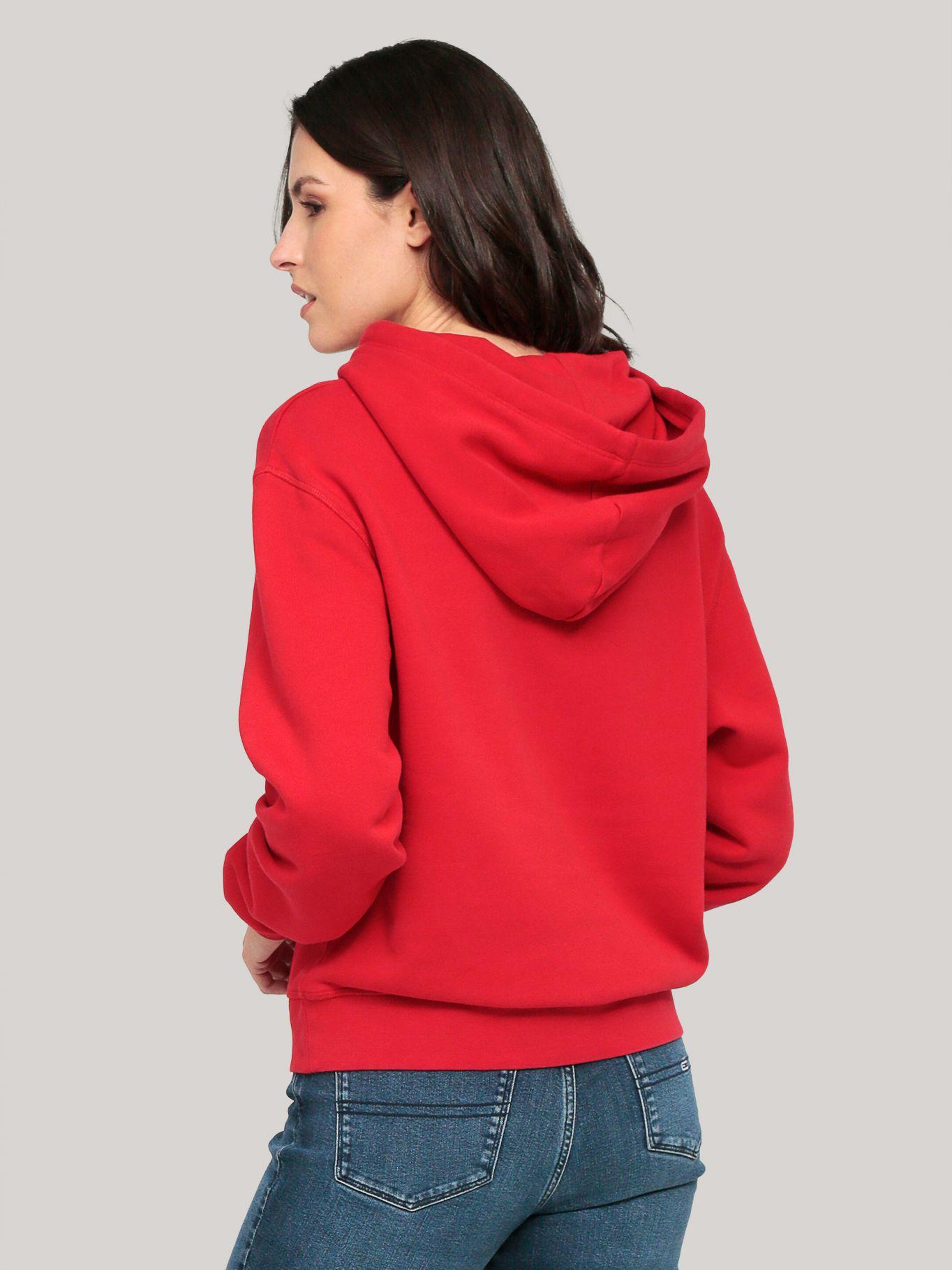 Polerón Hoodie Contrast Flag Logo Rojo Tommy Hilfiger-3
