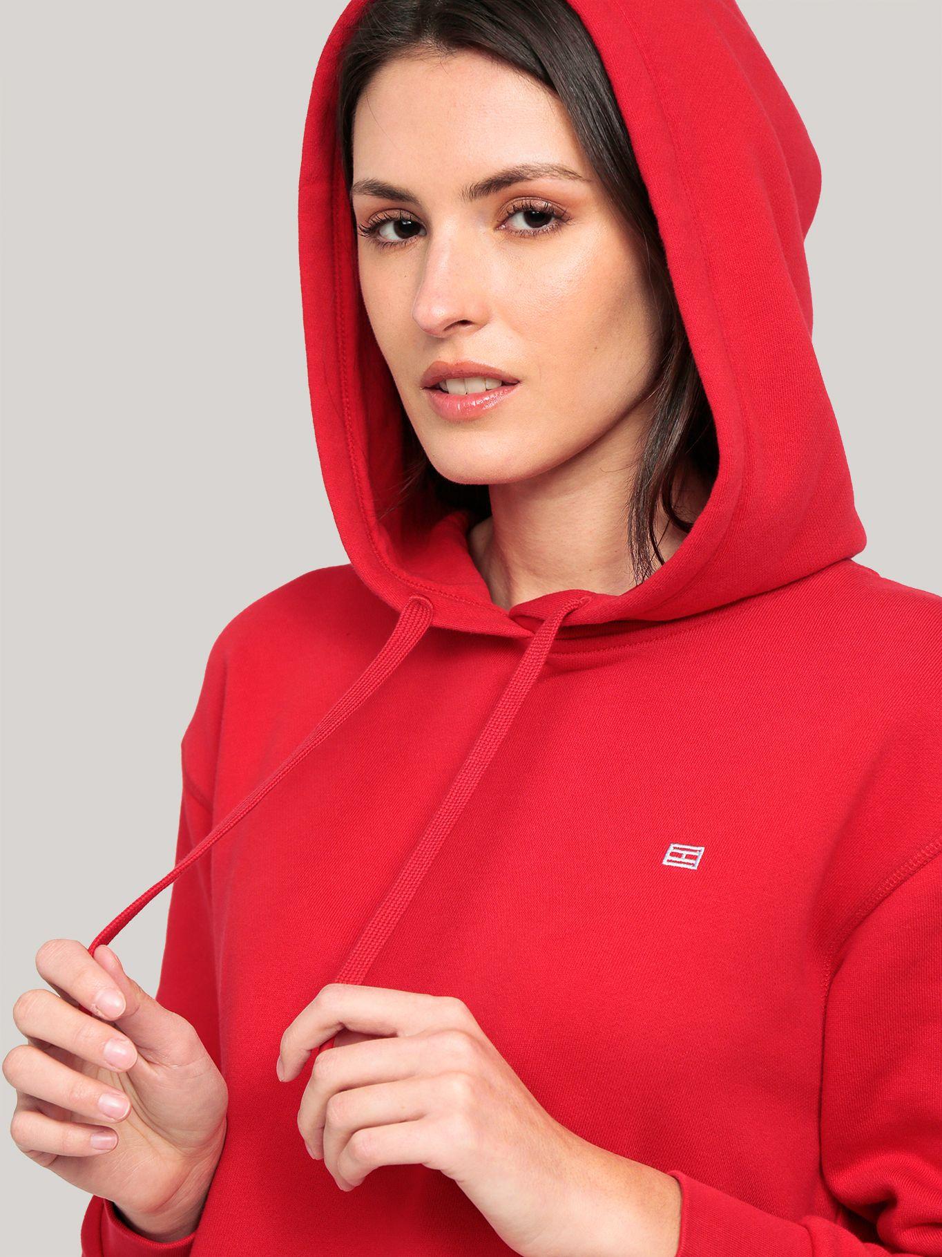 Polerón Hoodie Contrast Flag Logo Rojo Tommy Hilfiger-4