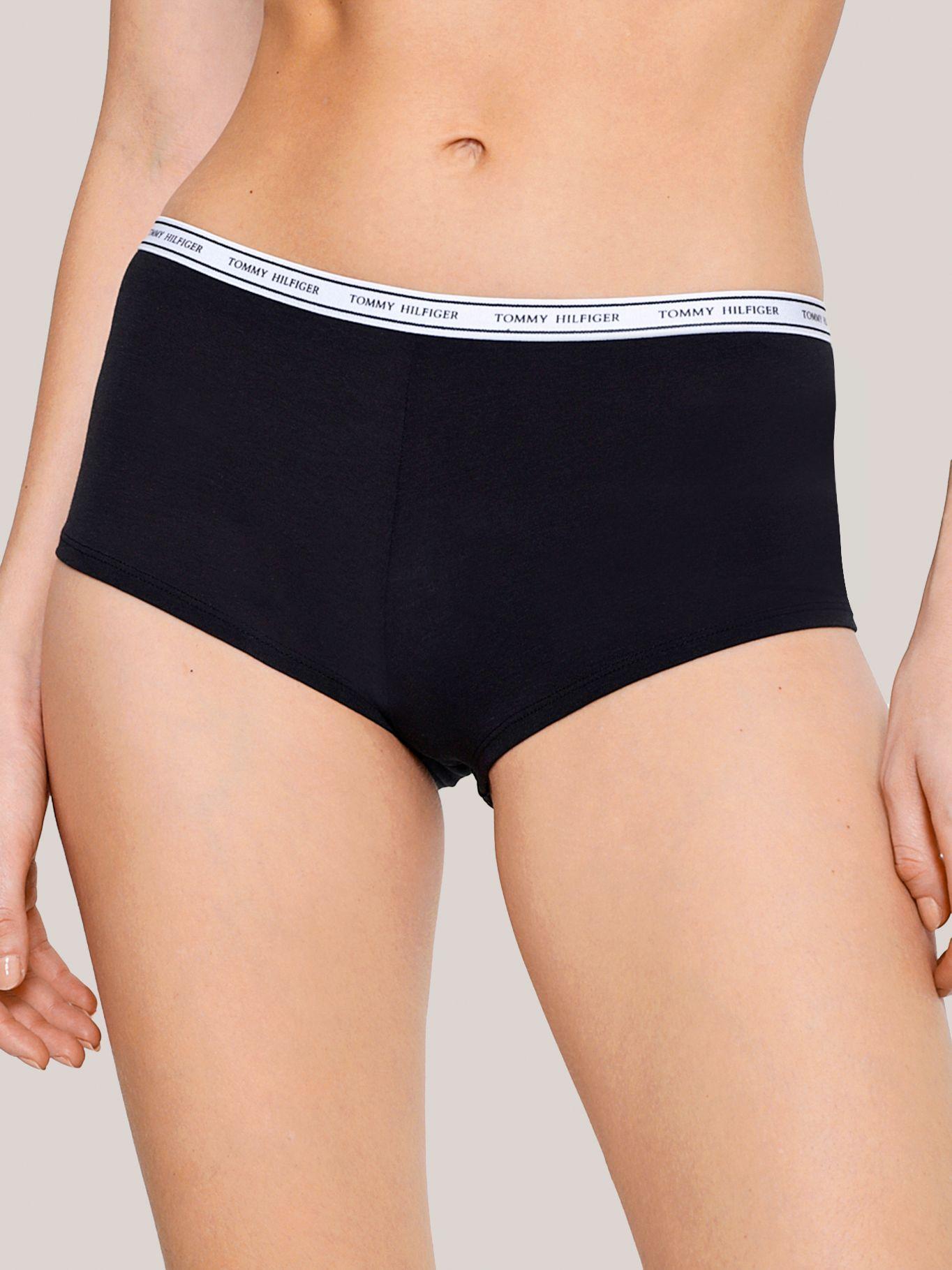 Calzón Boyshort Con Logo Negro Tommy Hilfiger-0