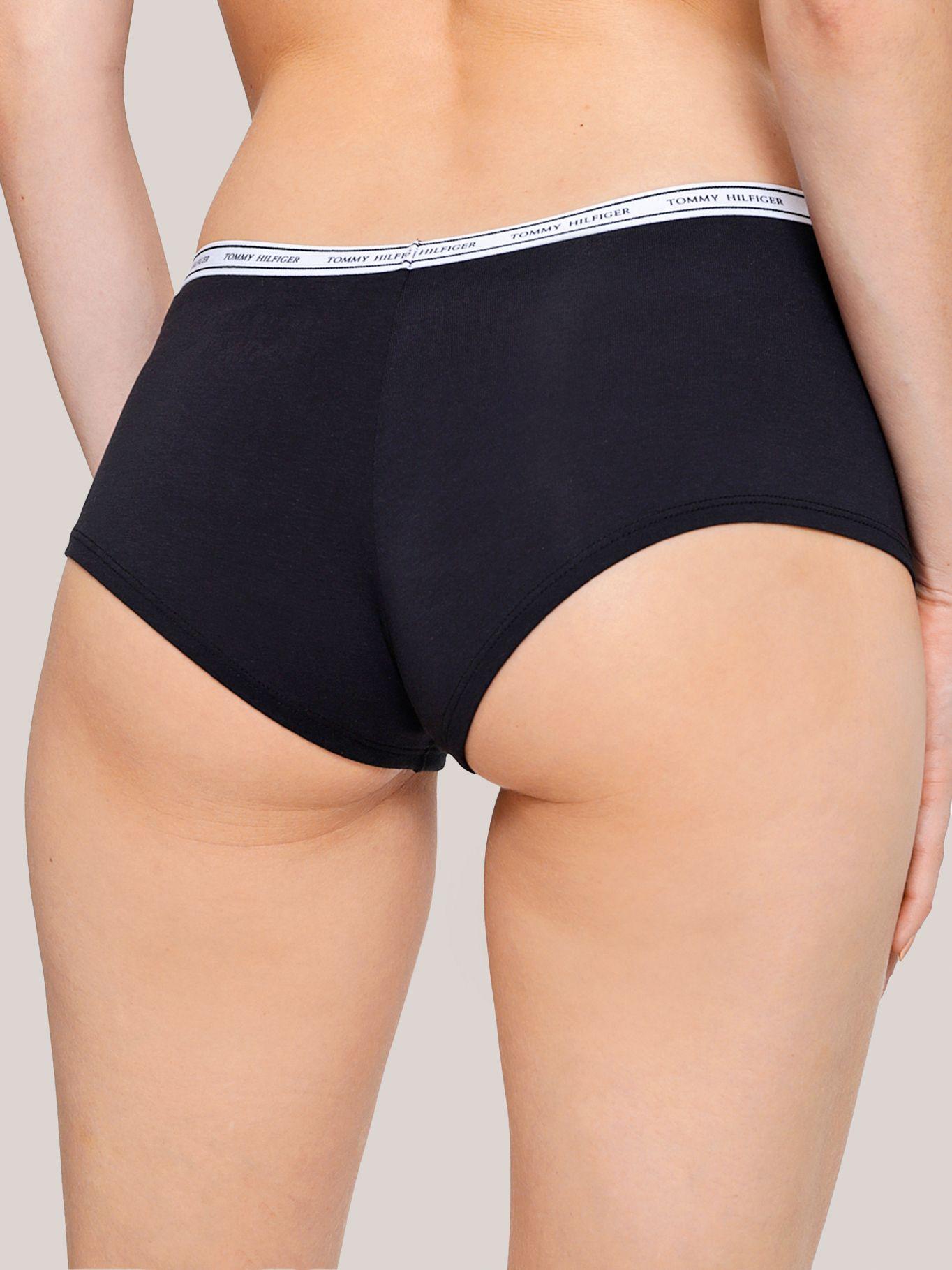 Calzón Boyshort Con Logo Negro Tommy Hilfiger-1