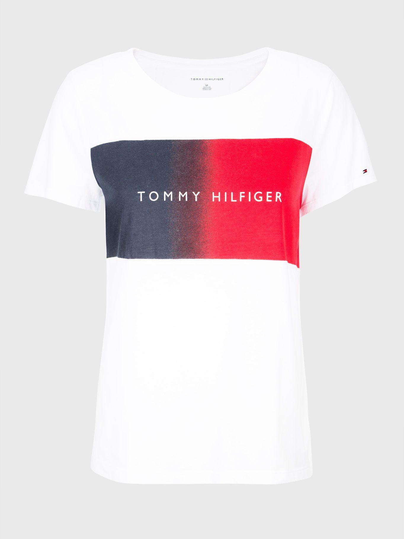 Polera Classics Flag Tonal Logo Blanco Tommy Hilfiger-0