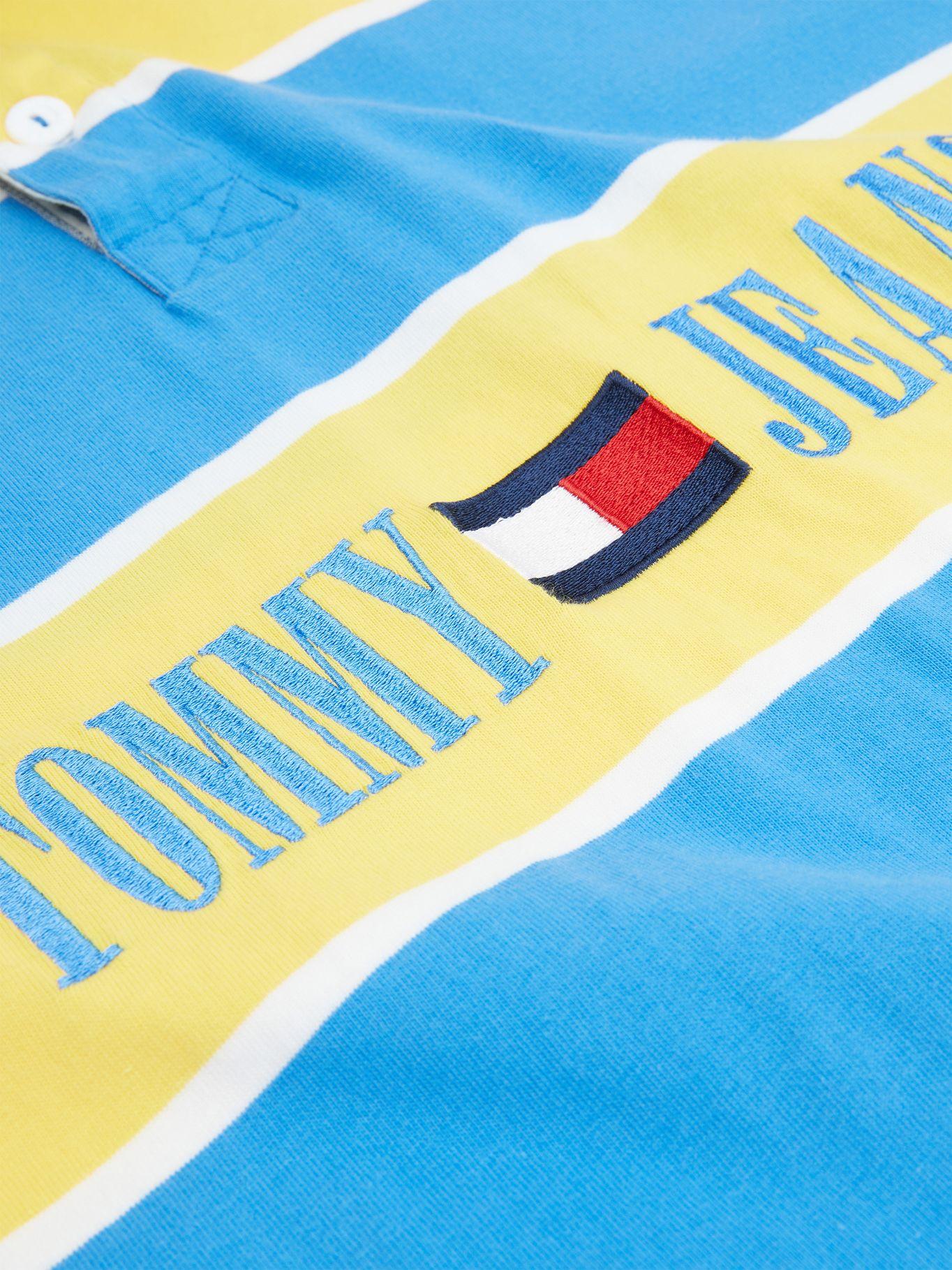 Polo Pop Estilo Rugby Amarillo Tommy Hilfiger-2