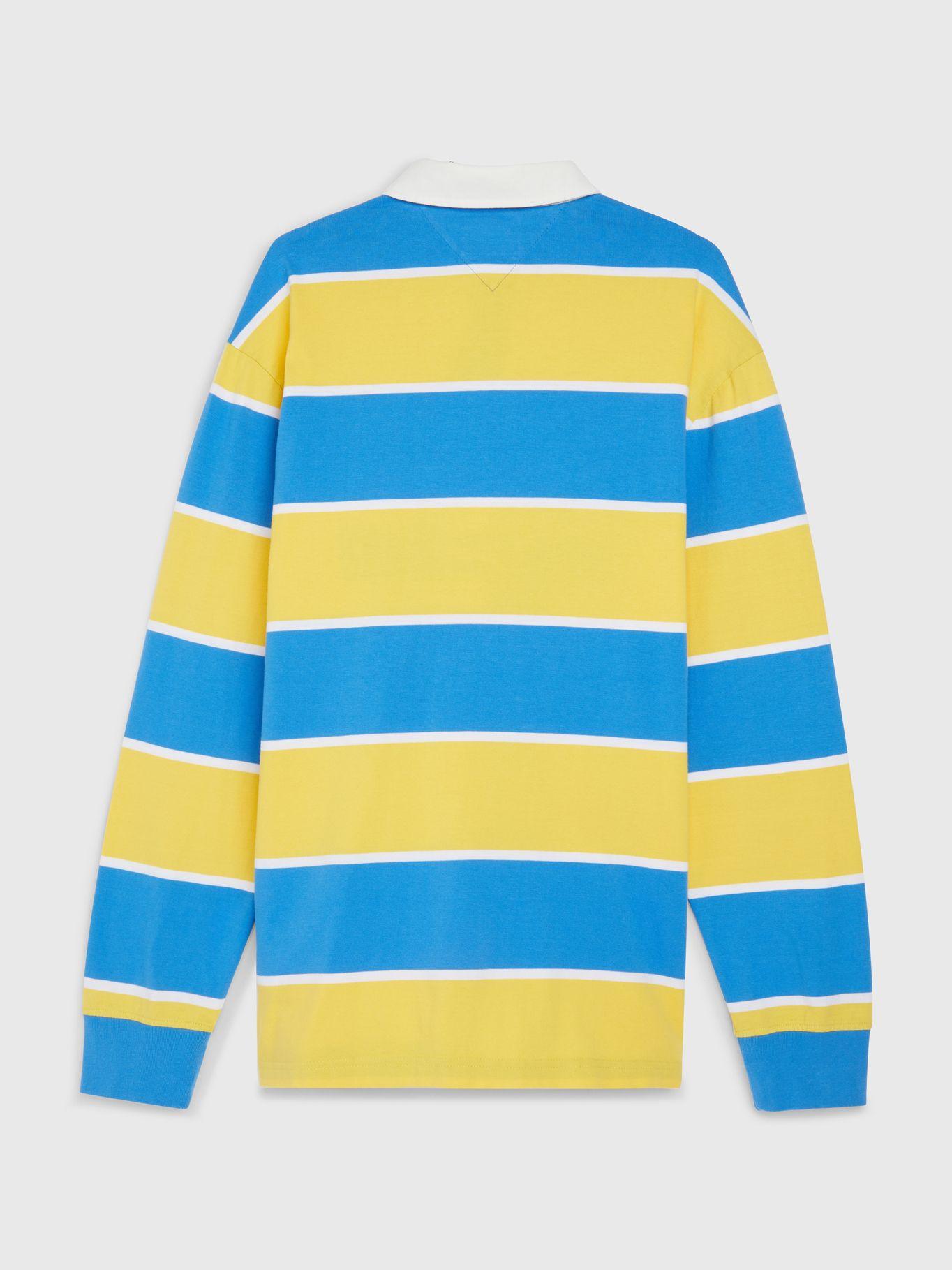 Polo Pop Estilo Rugby Amarillo Tommy Hilfiger-1