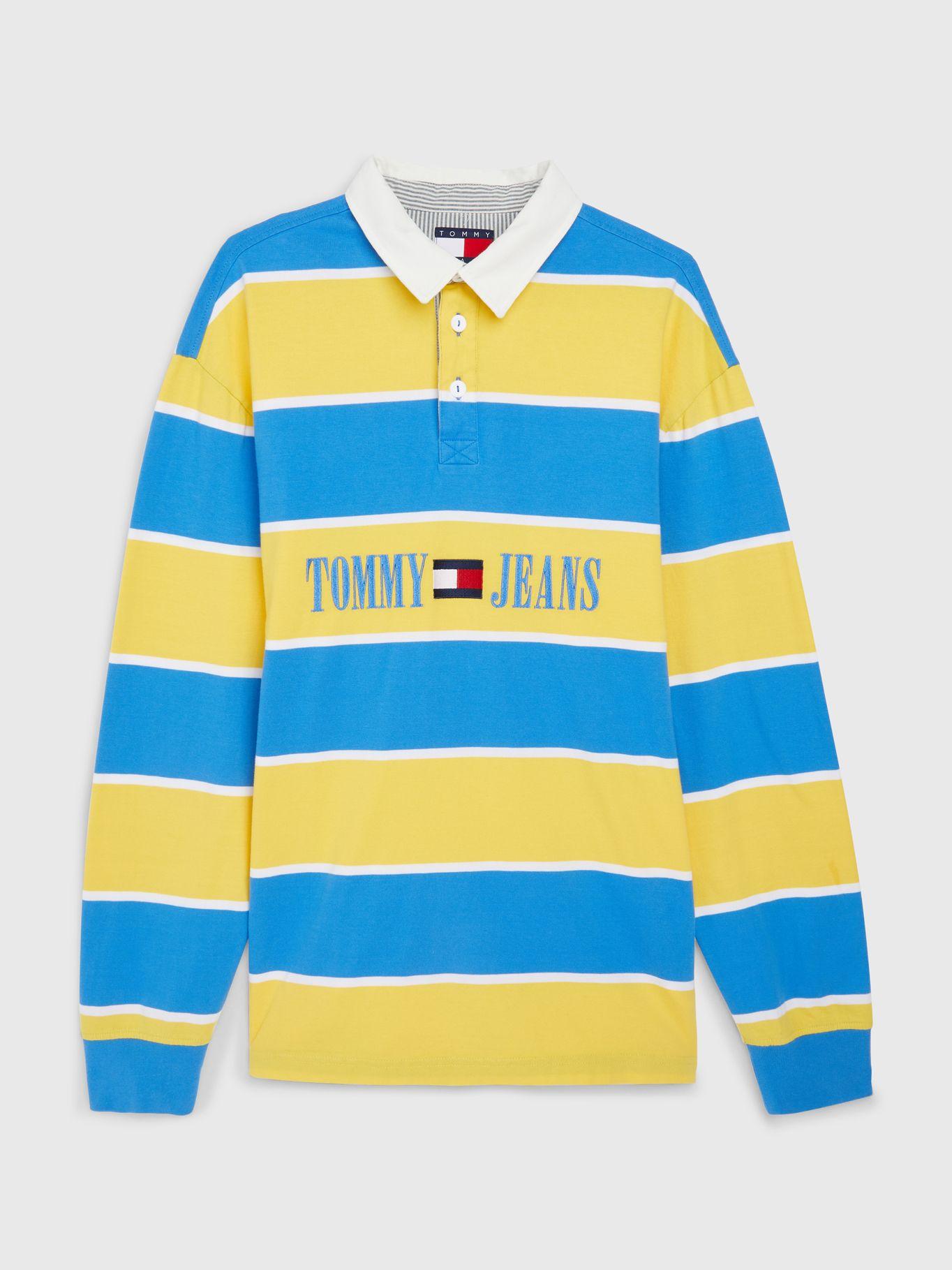 Polo Pop Estilo Rugby Amarillo Tommy Hilfiger-0