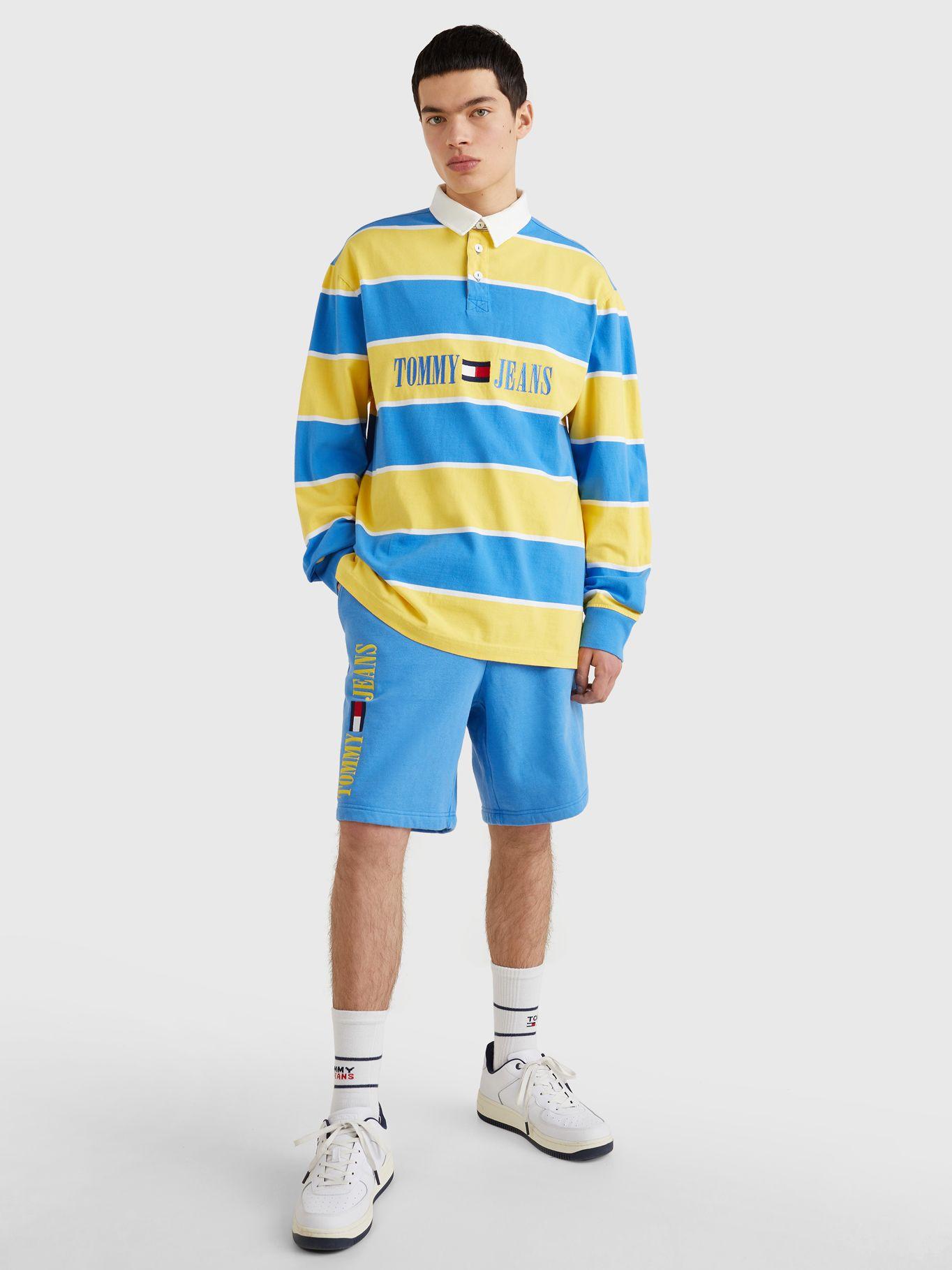 Polo Pop Estilo Rugby Amarillo Tommy Hilfiger-3